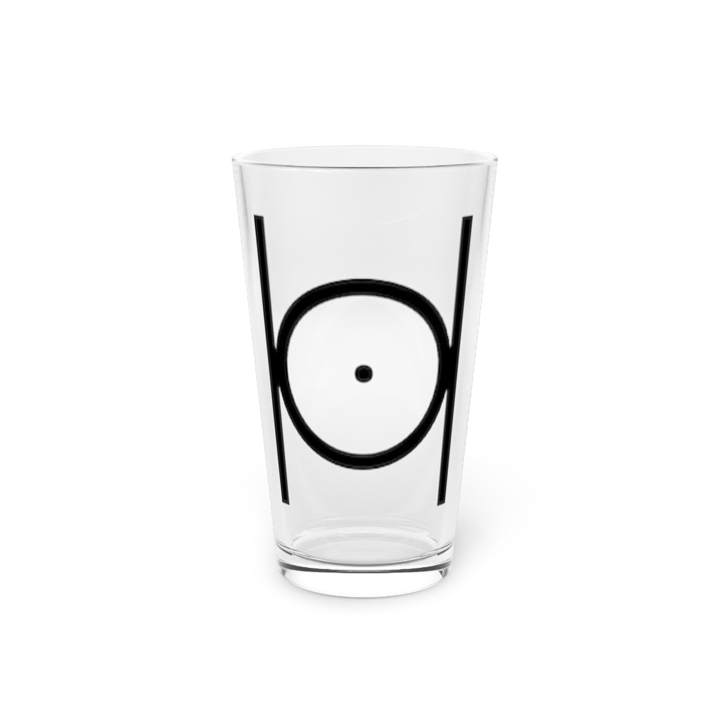 Point in Circle Pint Glass, 16oz