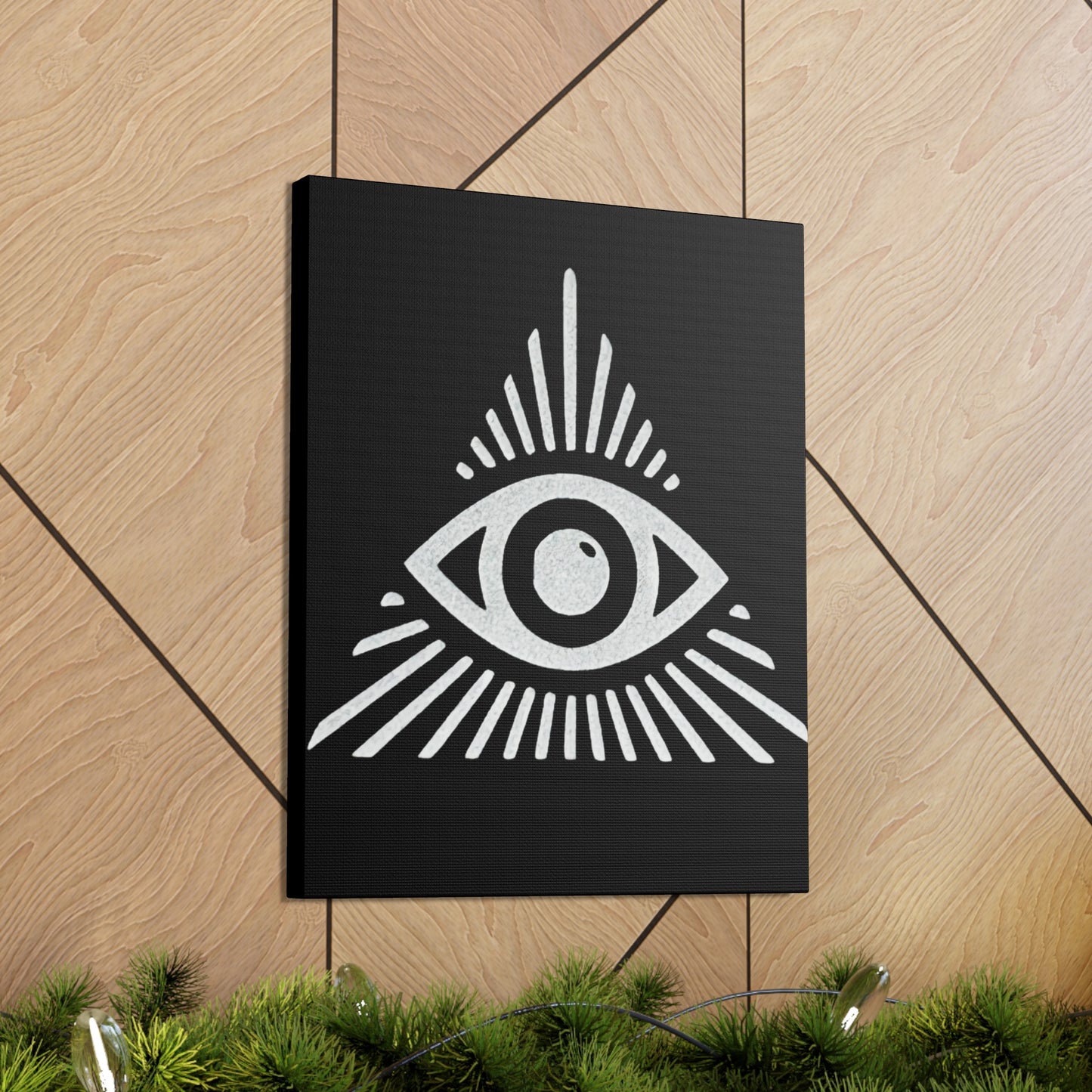 All Seeing Eye Black Canvas