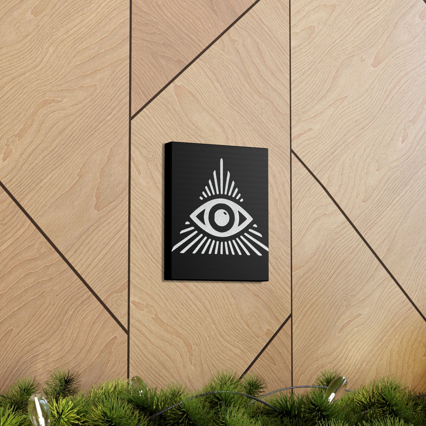 All Seeing Eye Black Canvas