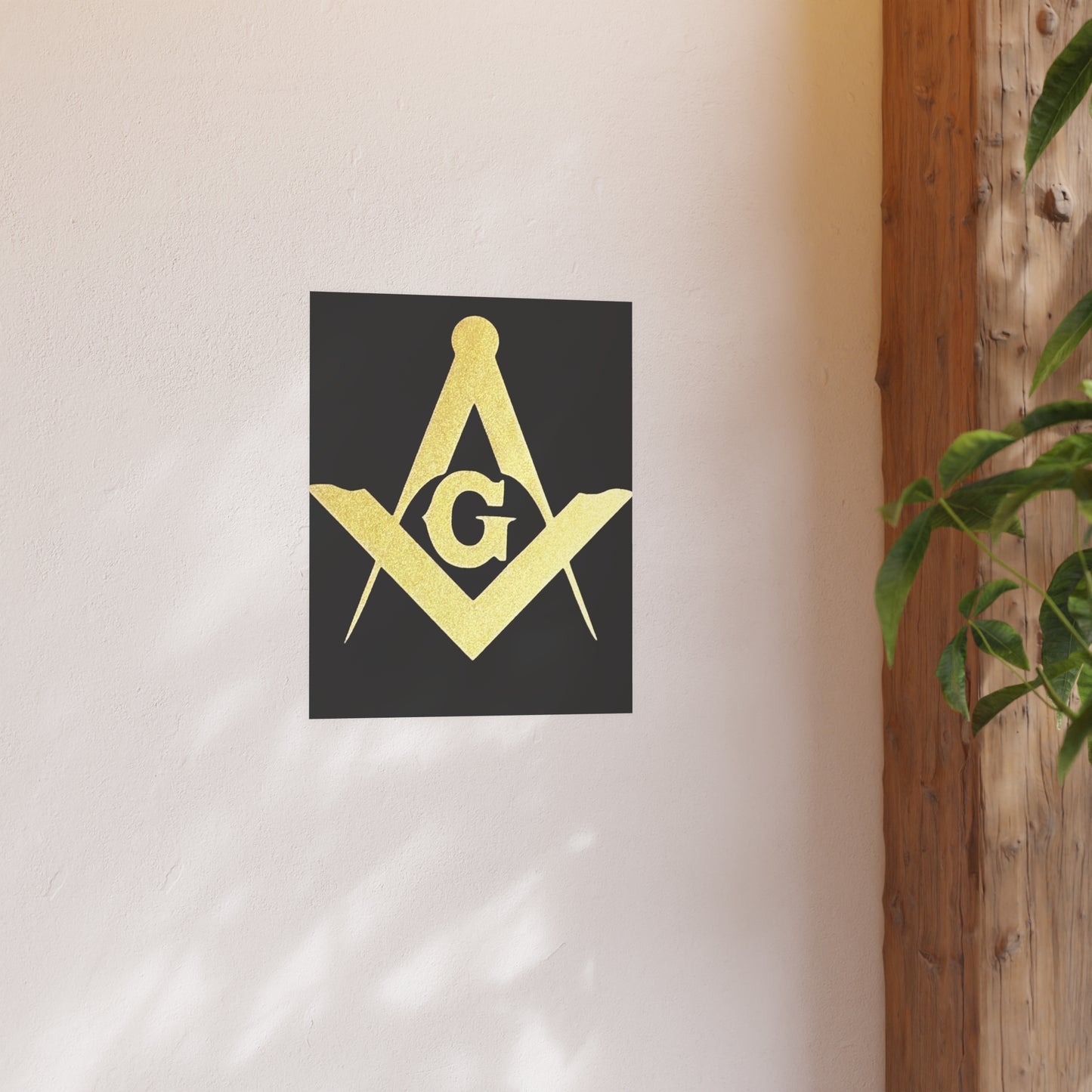 Square and Compasses Matte Posters