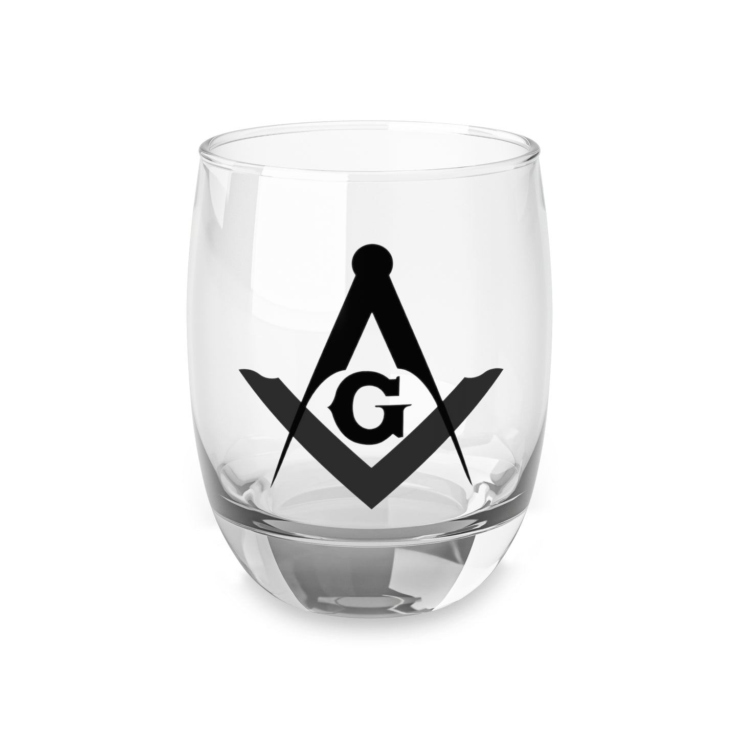 Square and Compasses Whiskey Glass