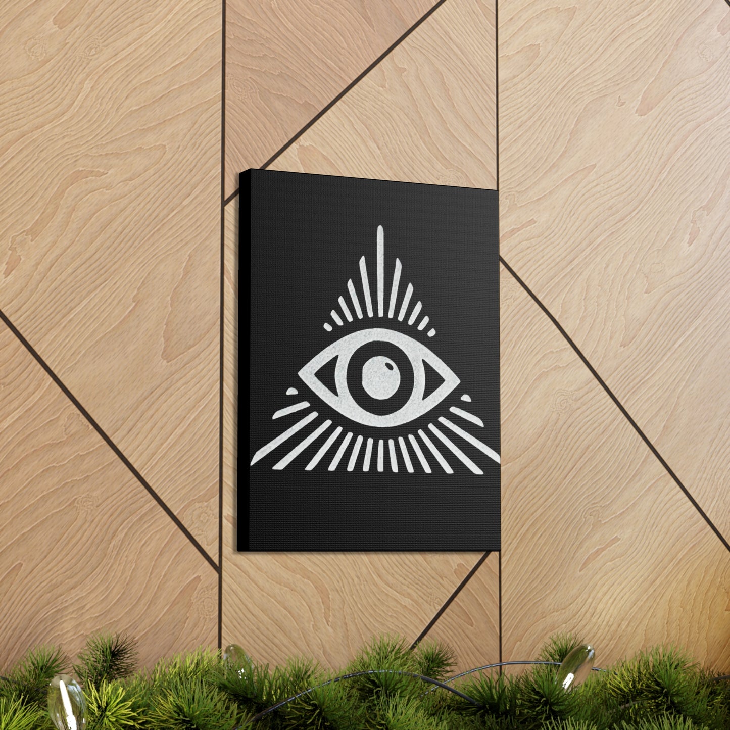 All Seeing Eye Black Canvas