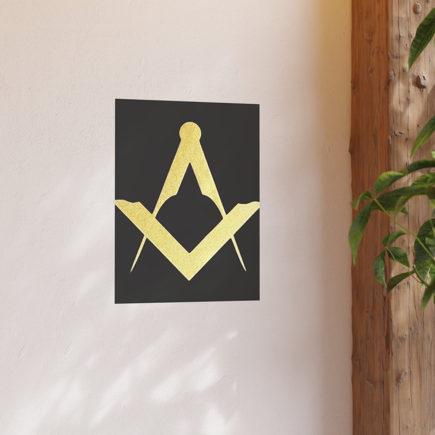 Euro Square and Compasses Matte Posters