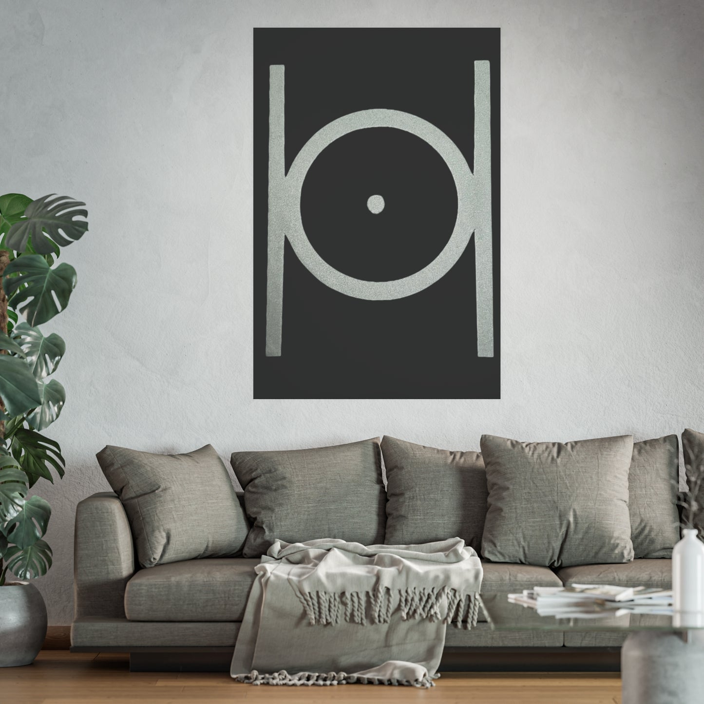 Point in Circle Matte Posters