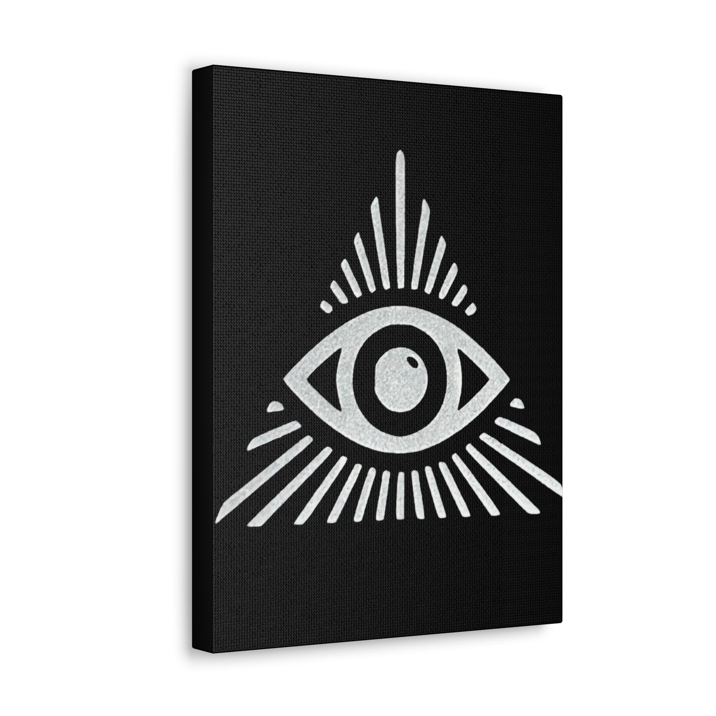 All Seeing Eye Black Canvas