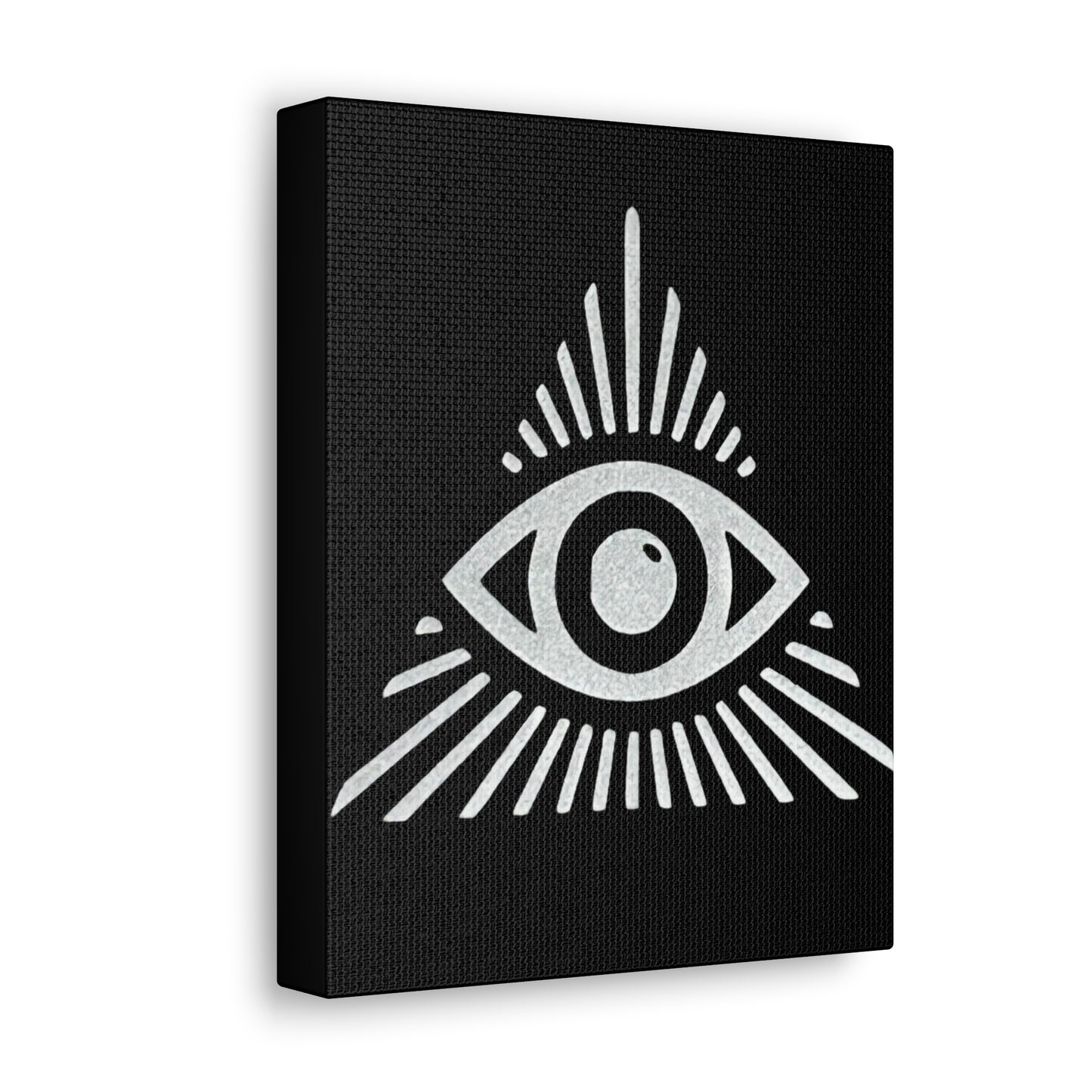 All Seeing Eye Black Canvas