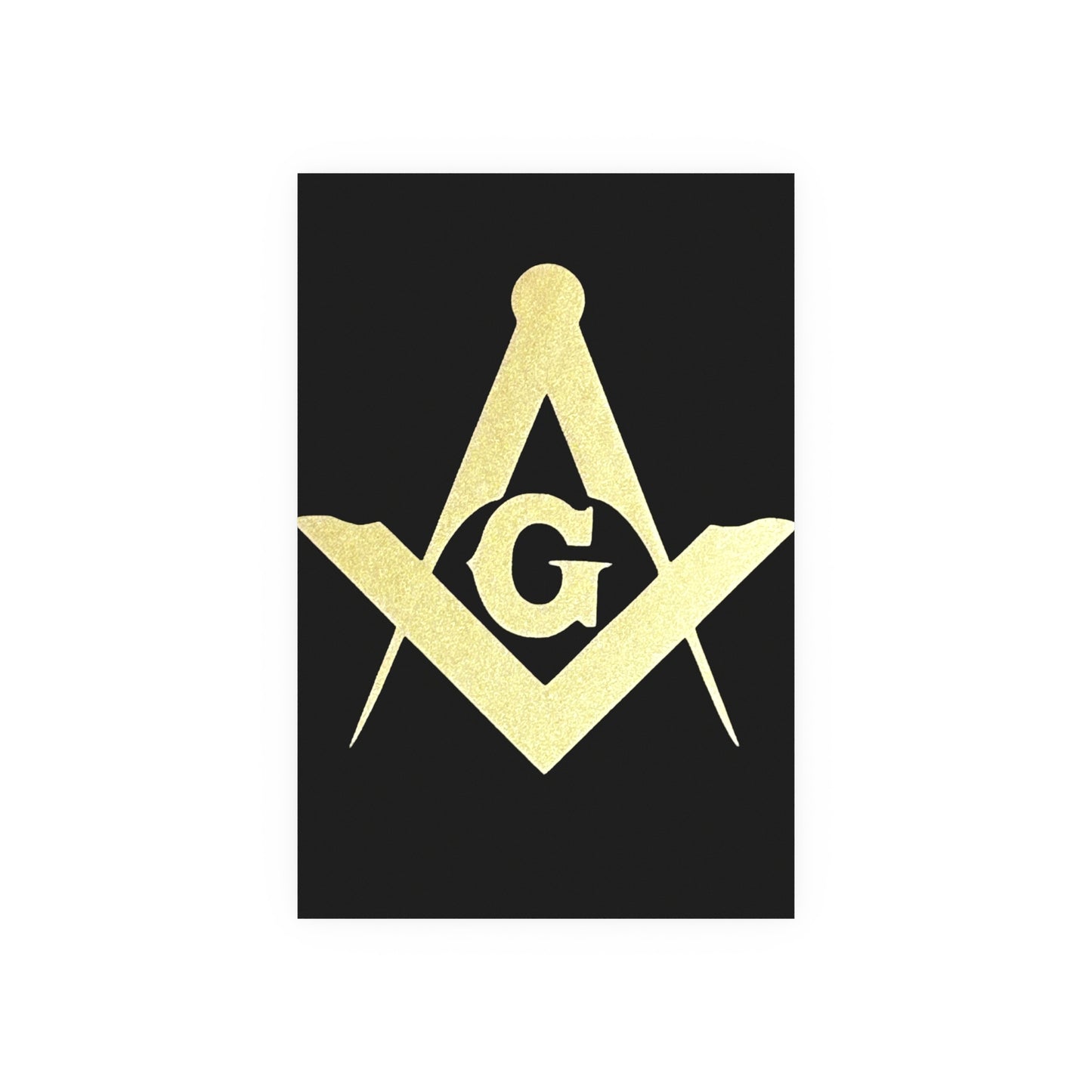 Square and Compasses Matte Posters