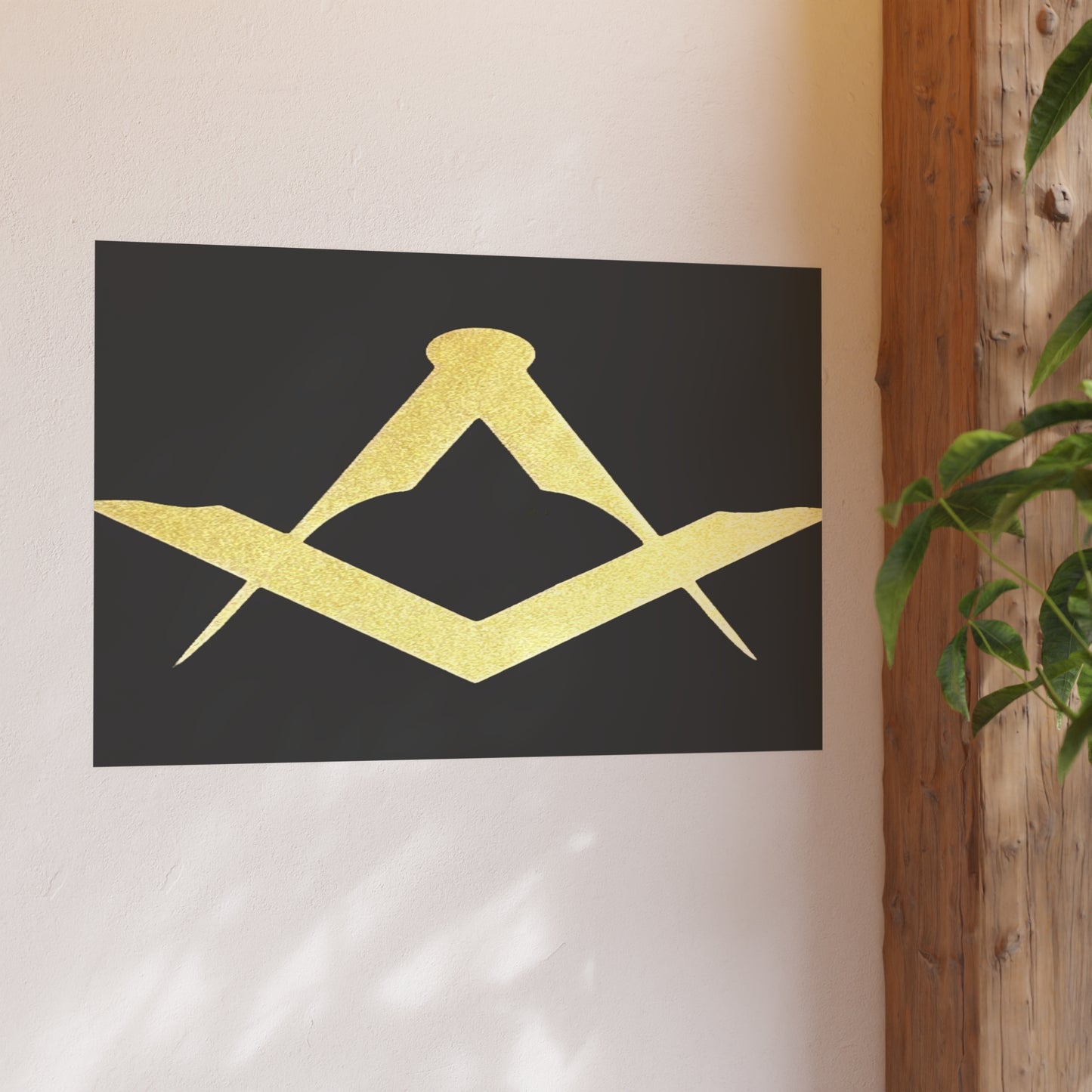 Euro Square and Compasses Matte Posters