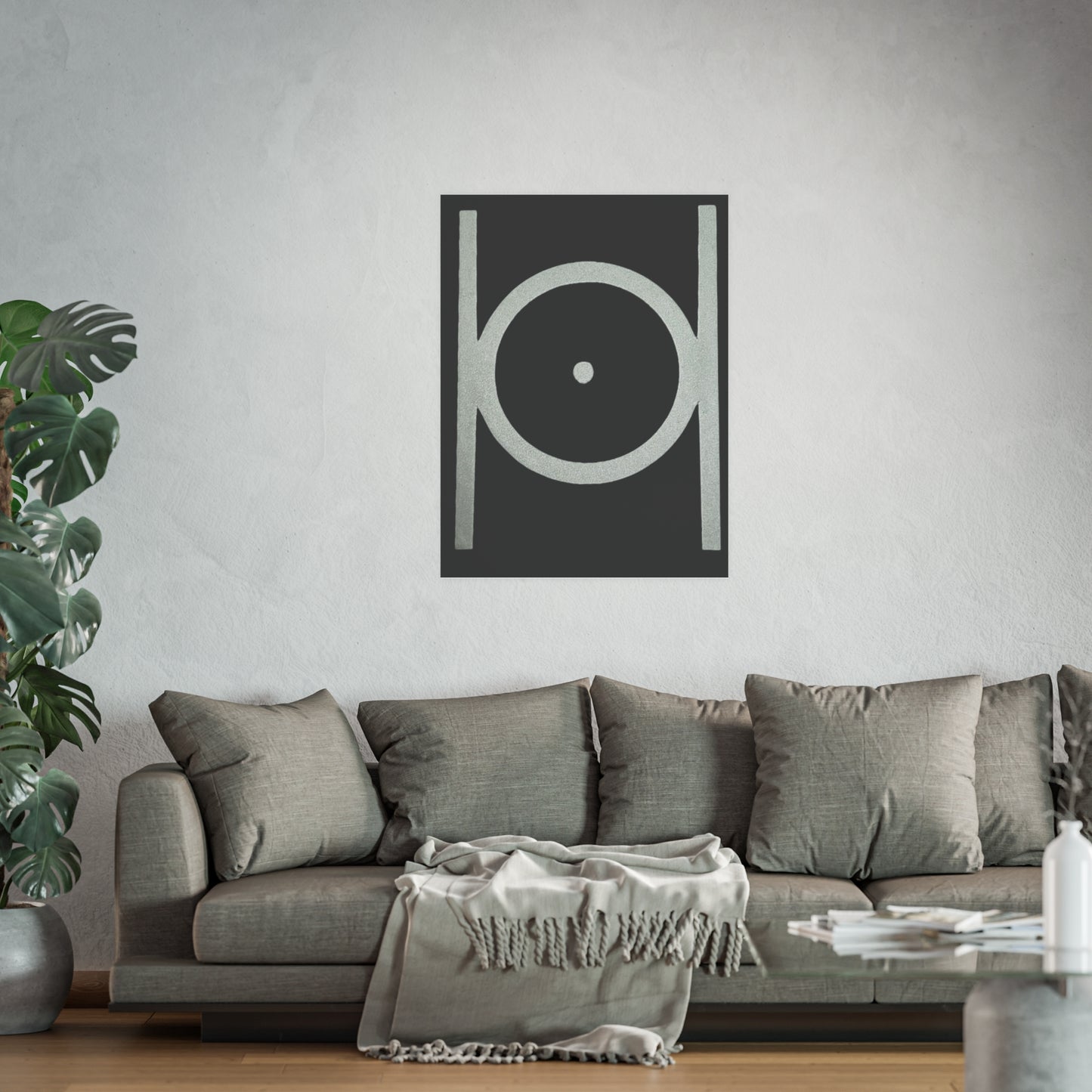 Point in Circle Matte Posters