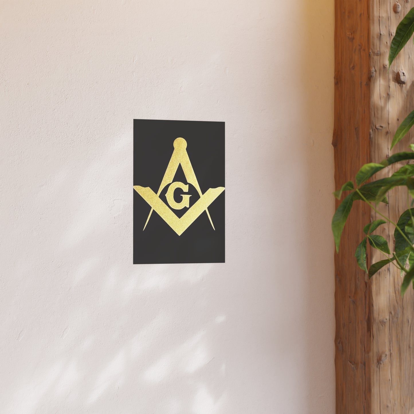 Square and Compasses Matte Posters
