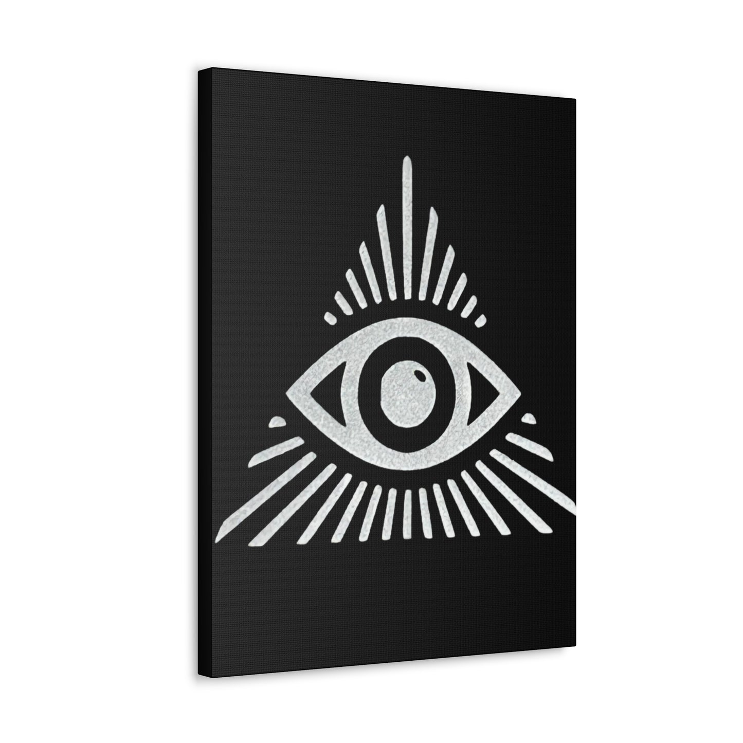 All Seeing Eye Black Canvas
