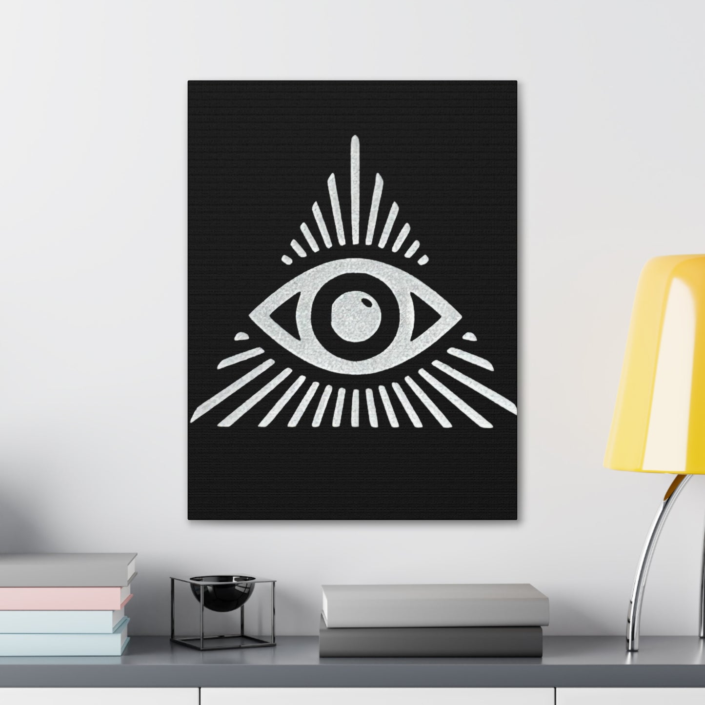 All Seeing Eye Black Canvas
