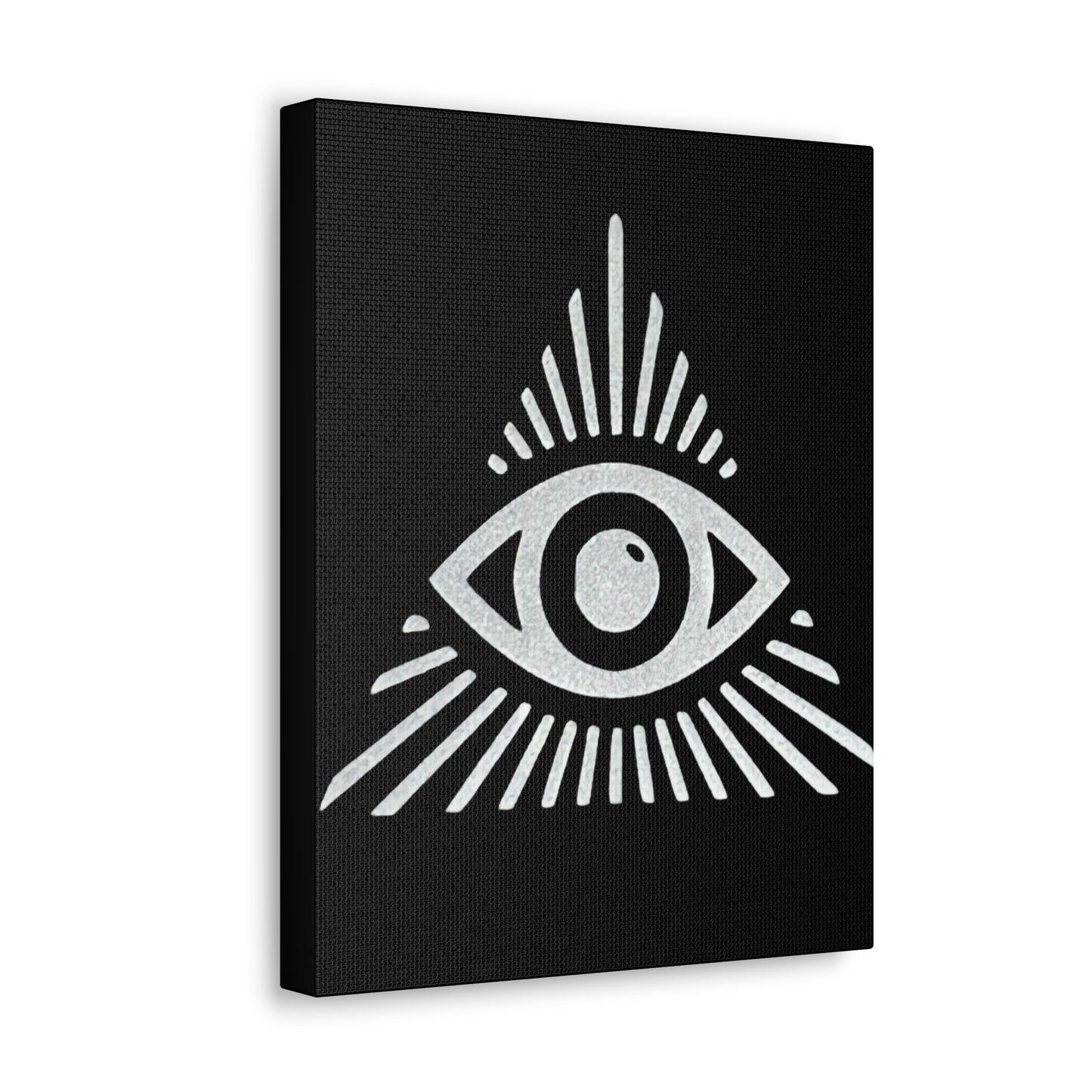 All Seeing Eye Black Canvas