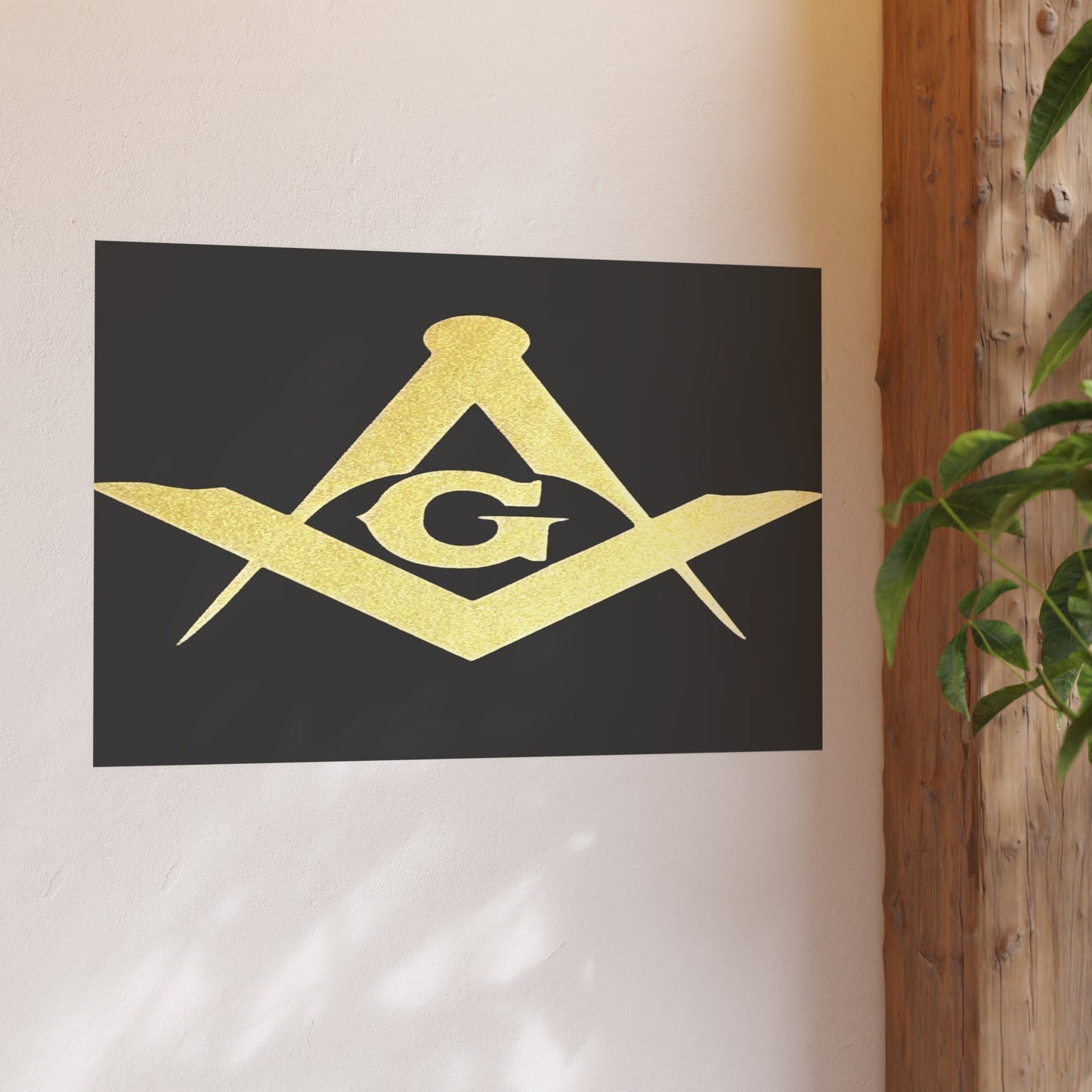 Square and Compasses Matte Posters