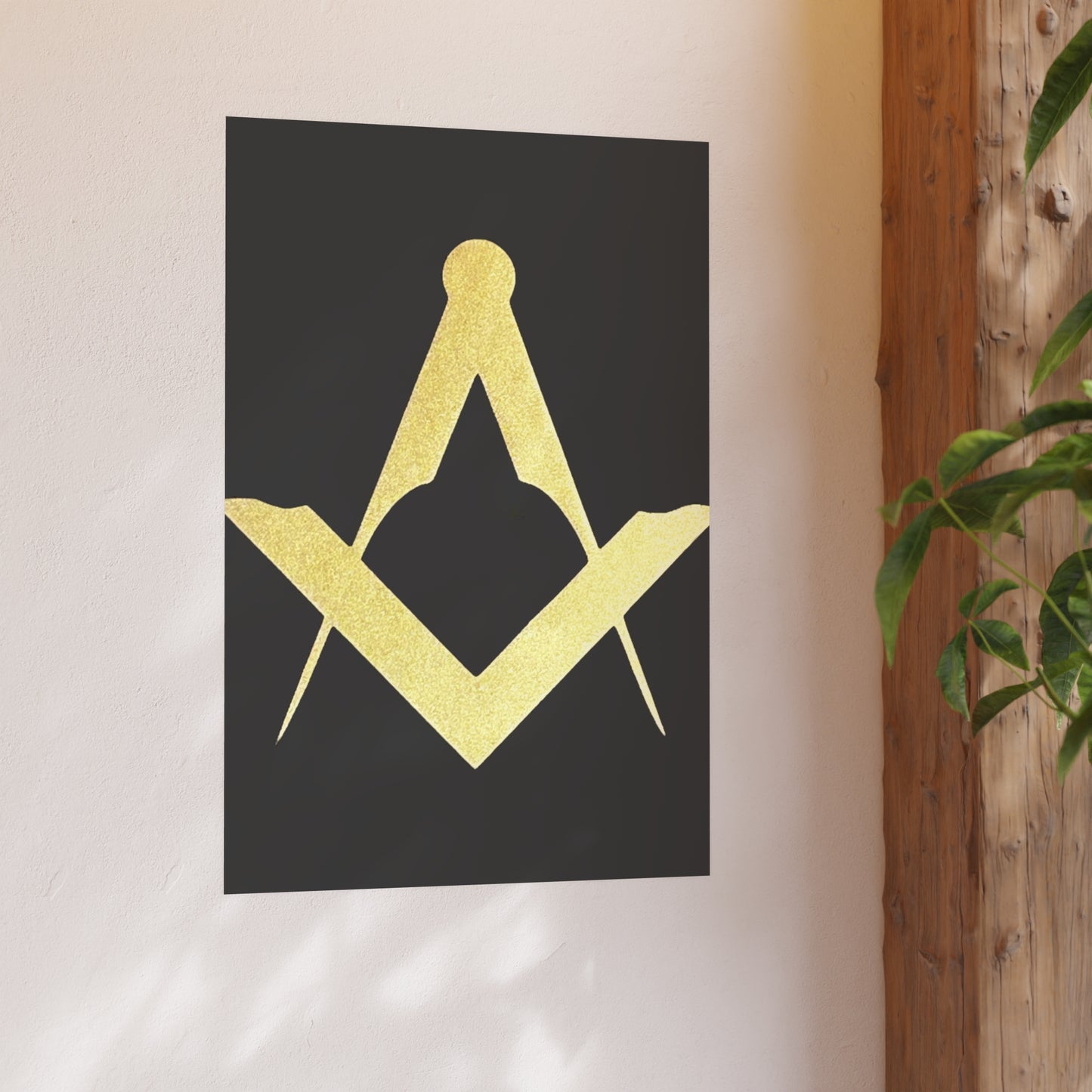 Euro Square and Compasses Matte Posters