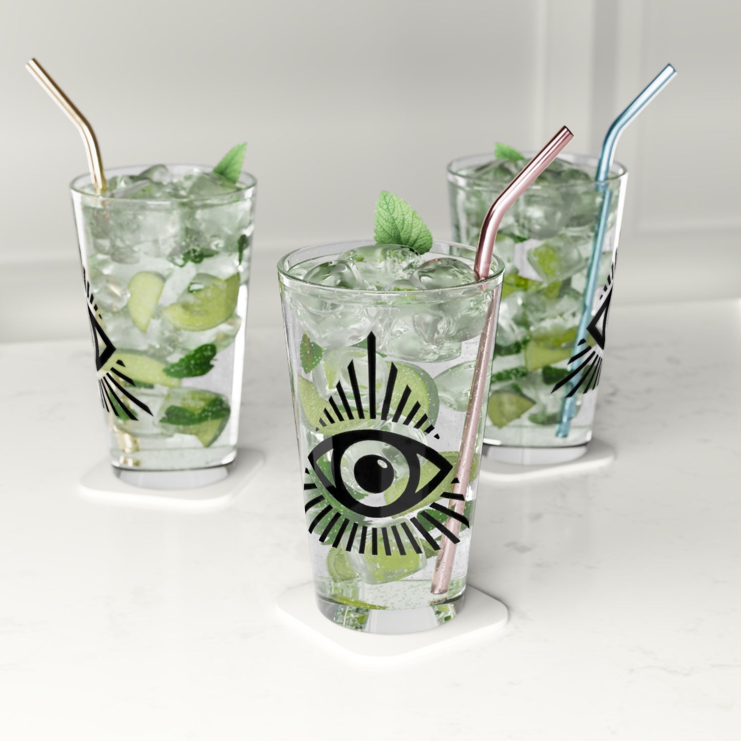 All Seeing Eye Pint Glass, 16oz