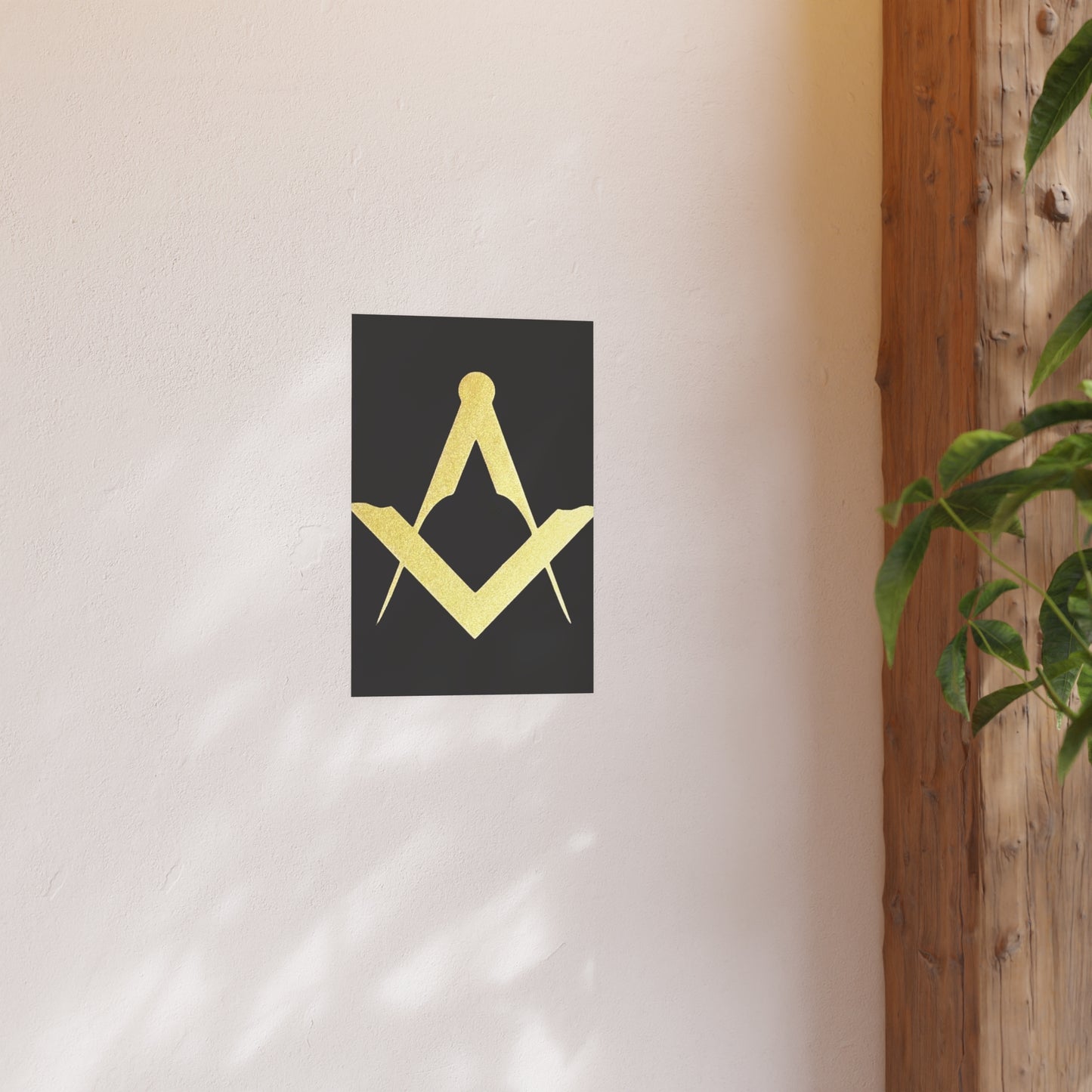 Euro Square and Compasses Matte Posters