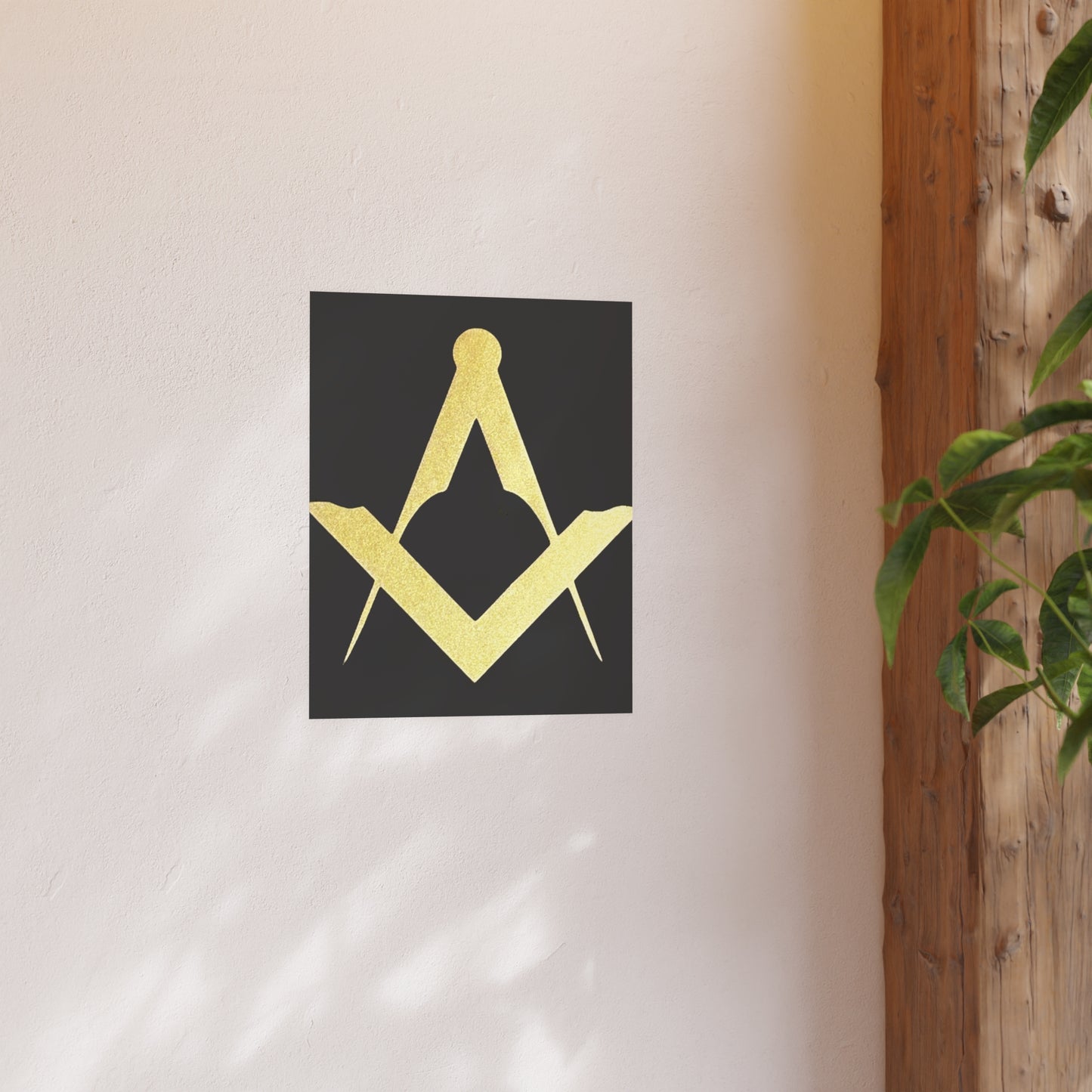 Euro Square and Compasses Matte Posters