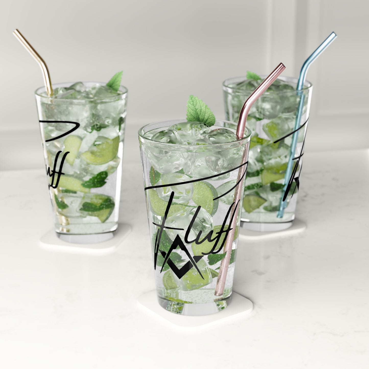 Brother Fluff Pint Glass, 16oz