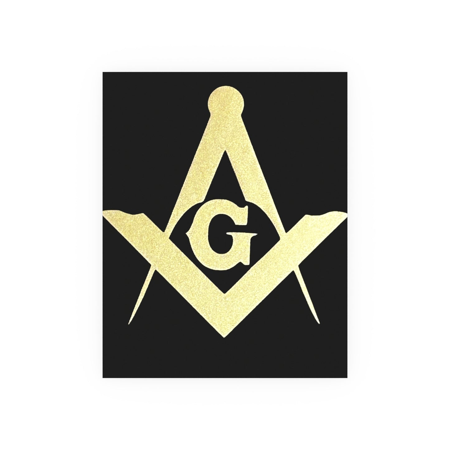 Square and Compasses Matte Posters