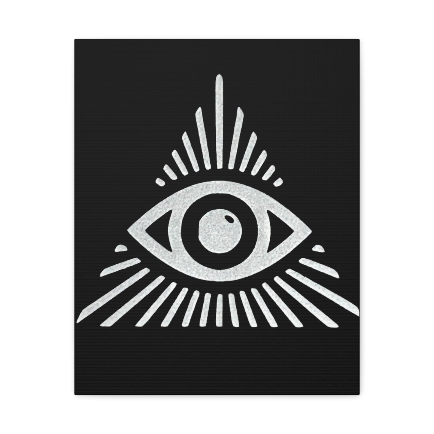 All Seeing Eye Black Canvas
