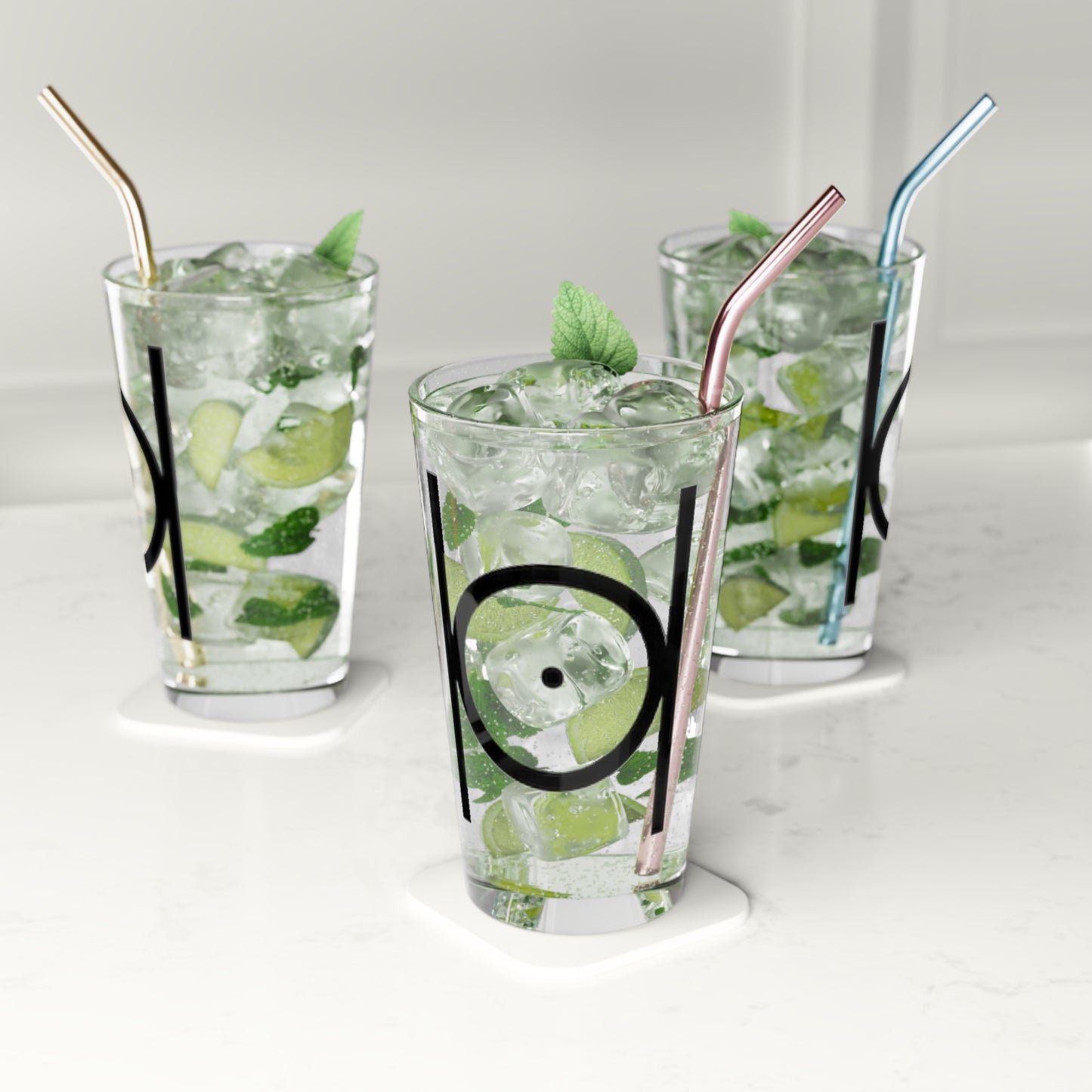 Point in Circle Pint Glass, 16oz