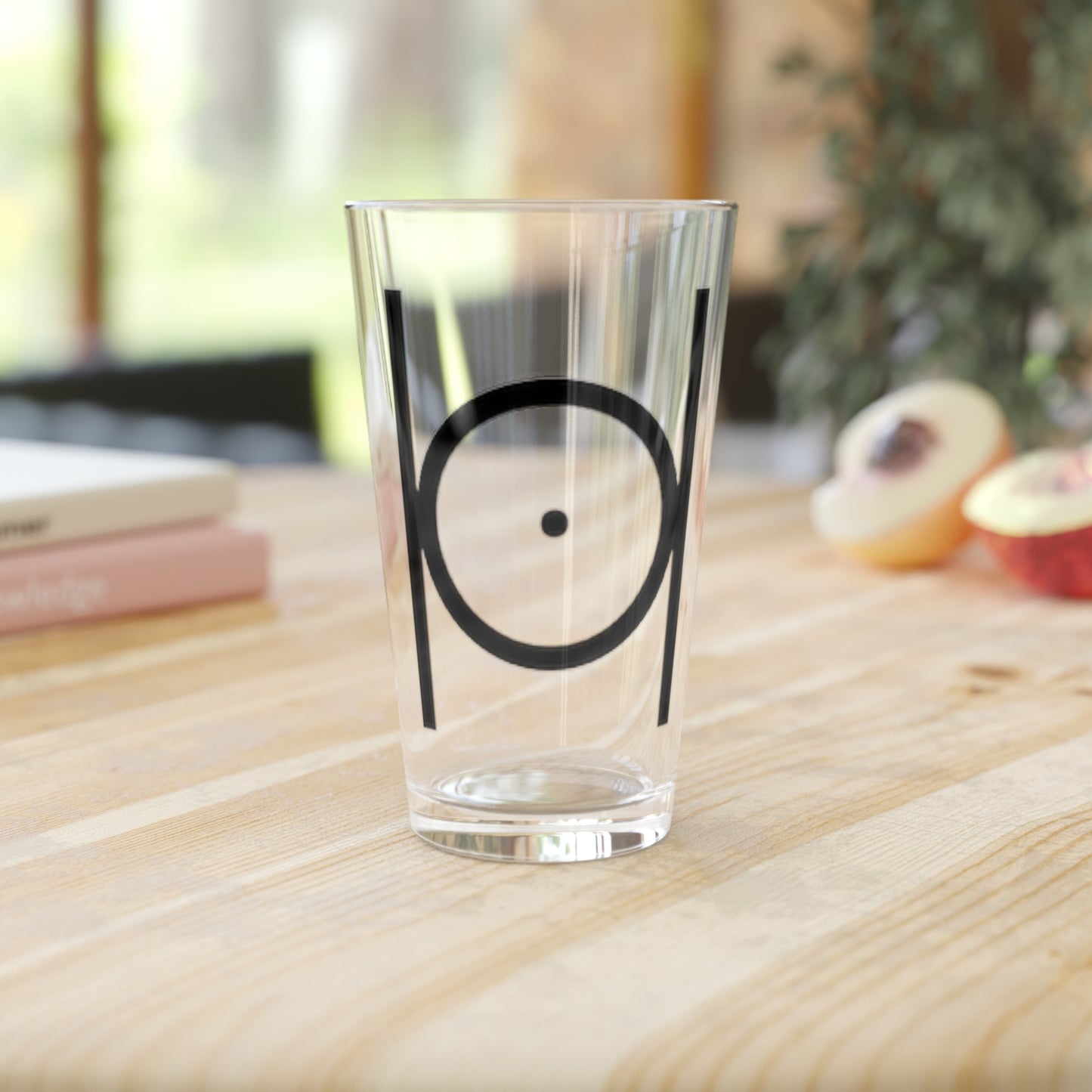 Point in Circle Pint Glass, 16oz