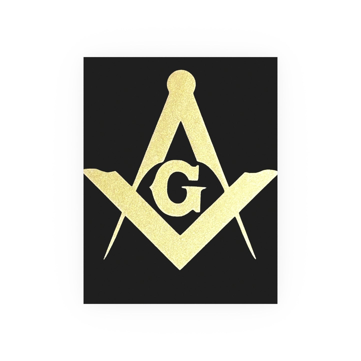 Square and Compasses Matte Posters