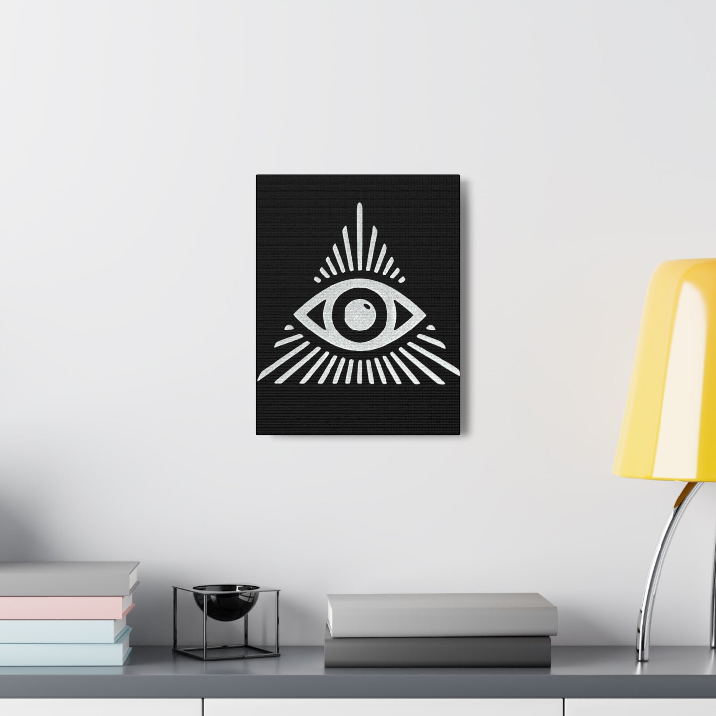 All Seeing Eye Black Canvas