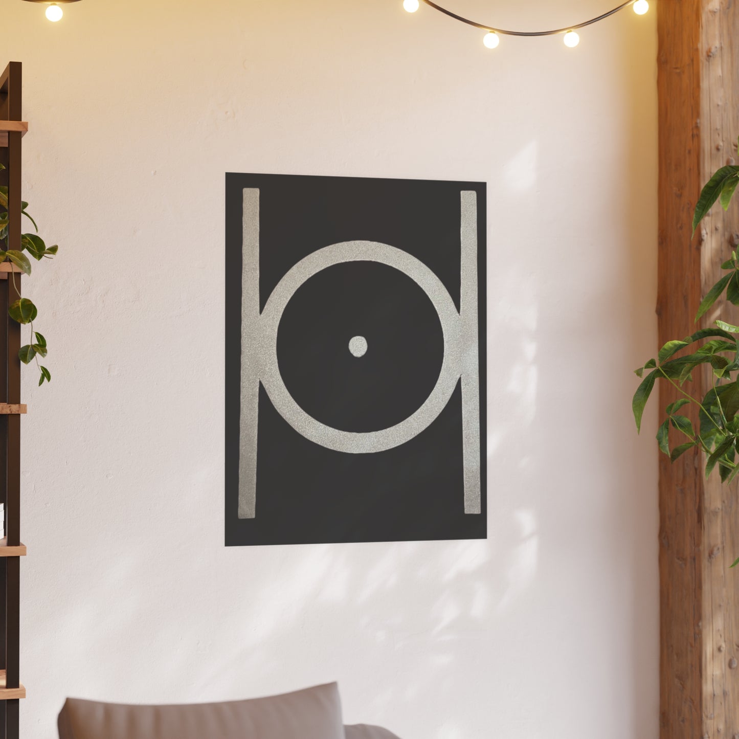 Point in Circle Matte Posters