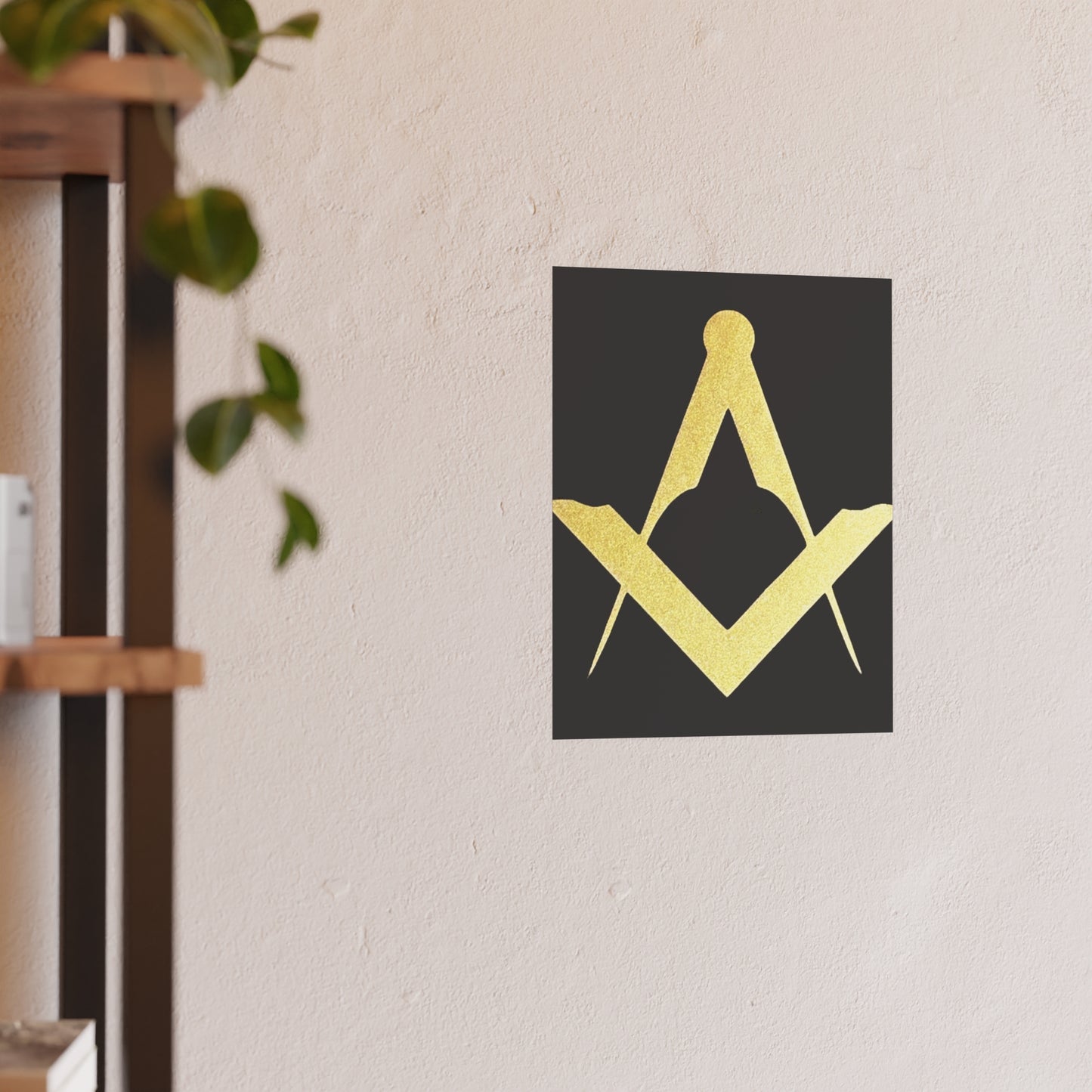 Euro Square and Compasses Matte Posters