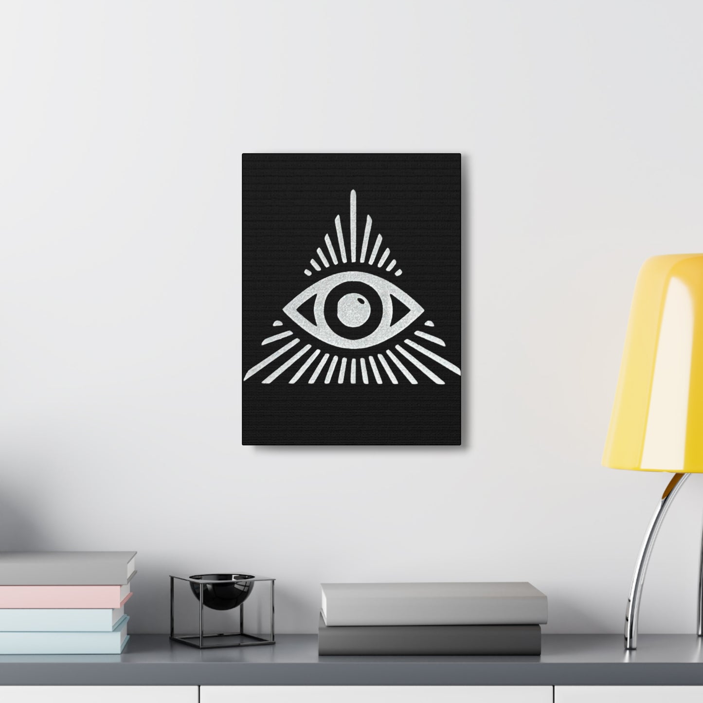 All Seeing Eye Black Canvas
