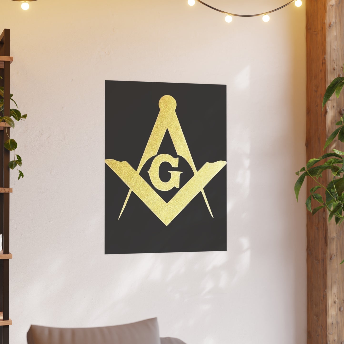 Square and Compasses Matte Posters