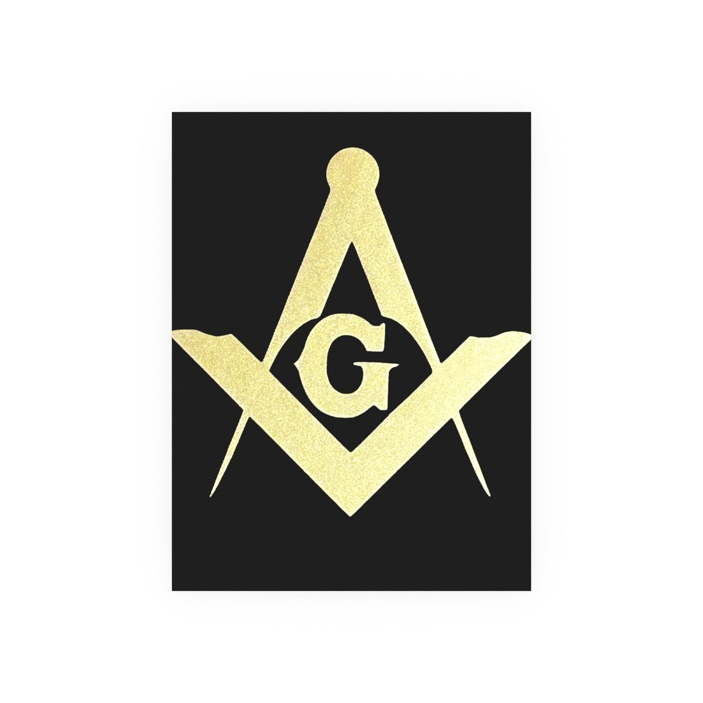 Square and Compasses Matte Posters