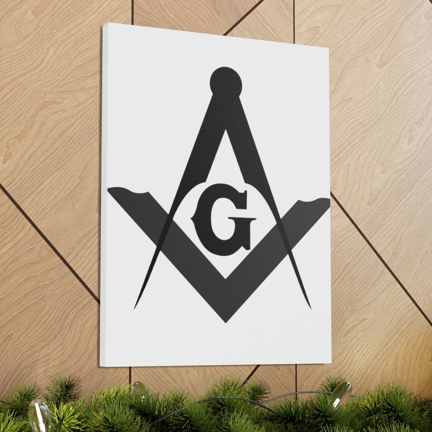Square and Compasses Canvas
