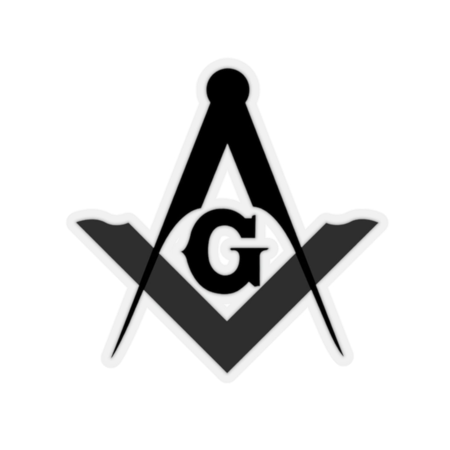 Square and Compasses Kiss-Cut Stickers