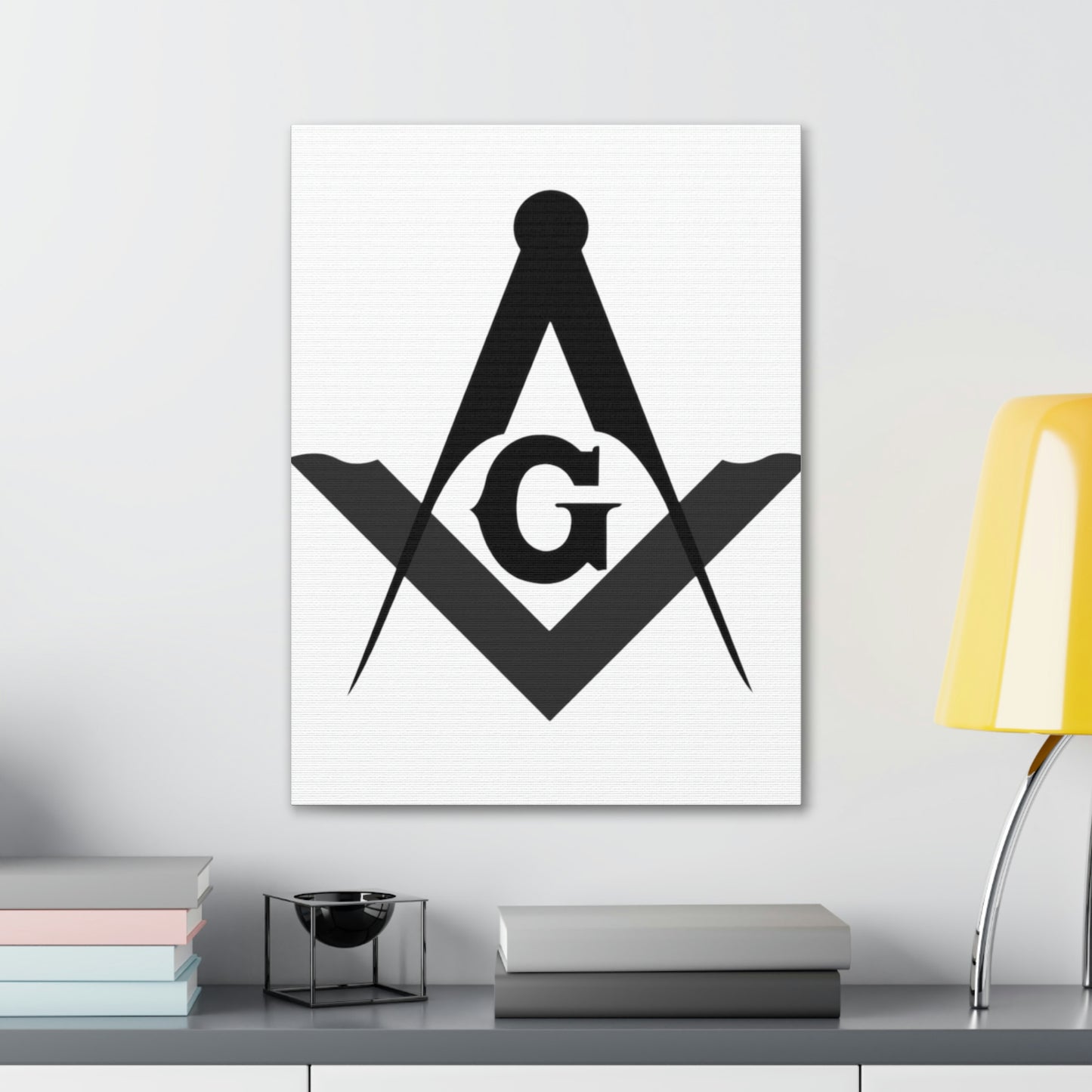 Square and Compasses Canvas