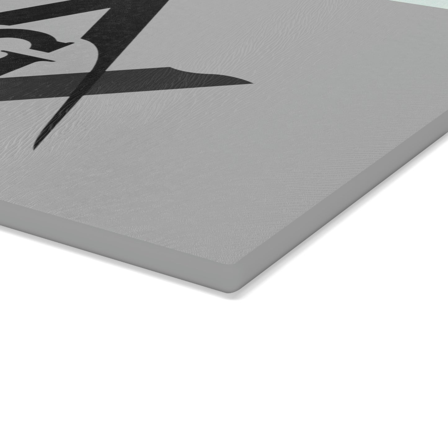 Square and Compasses Glass Cutting Board