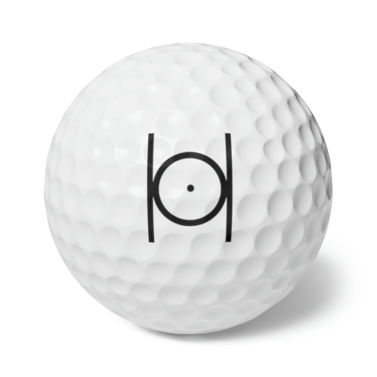 Point in Circle Golf Balls, 6pcs