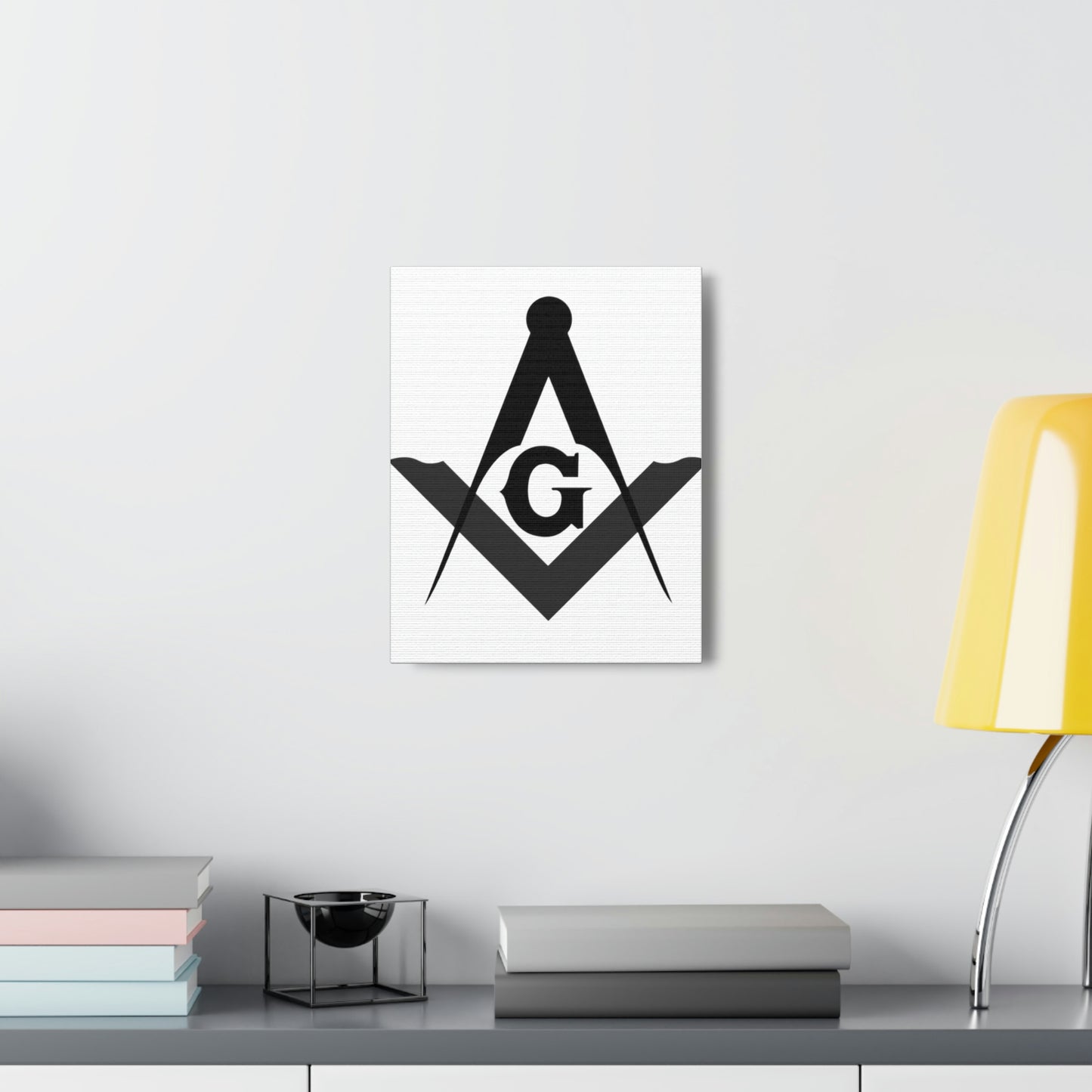 Square and Compasses Canvas