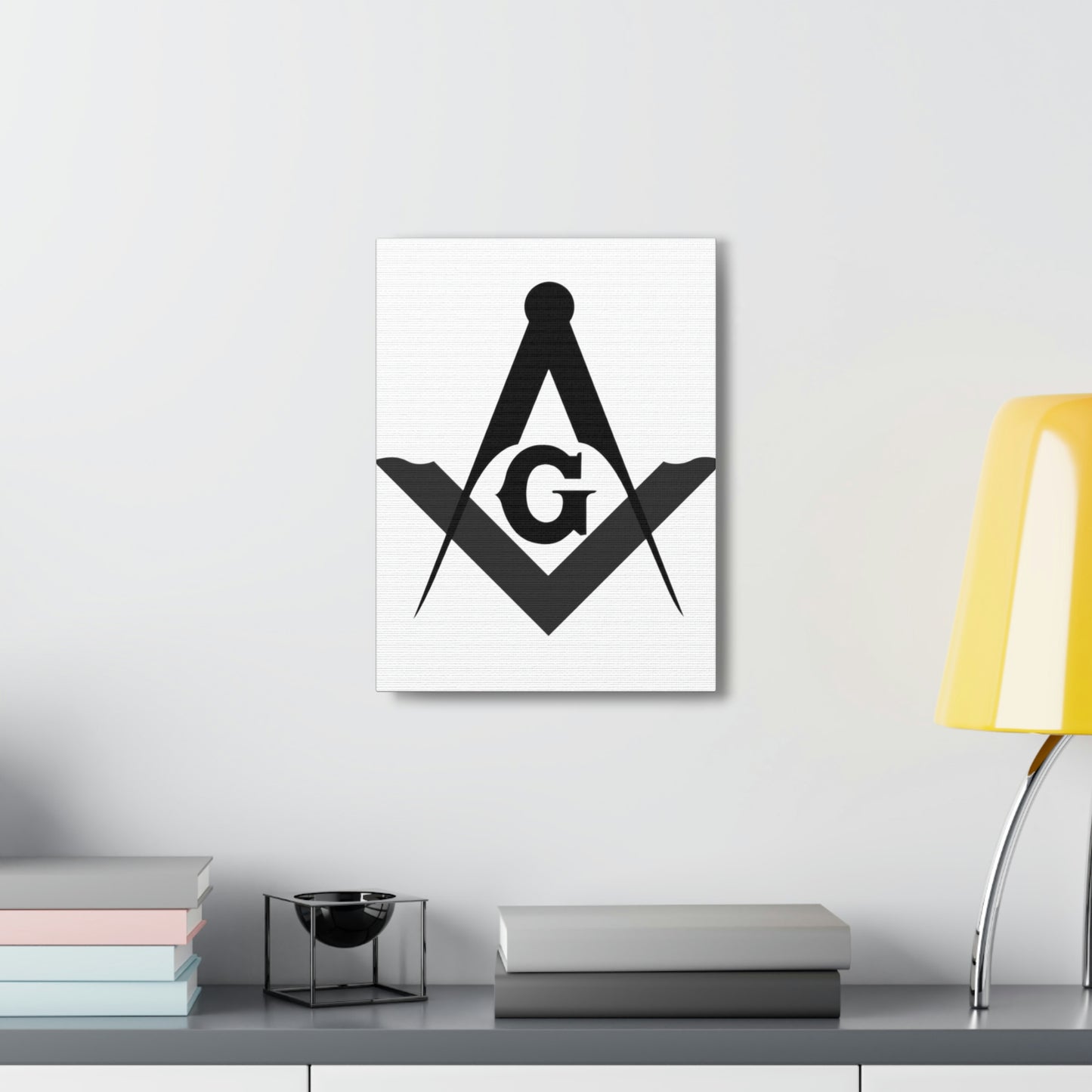 Square and Compasses Canvas