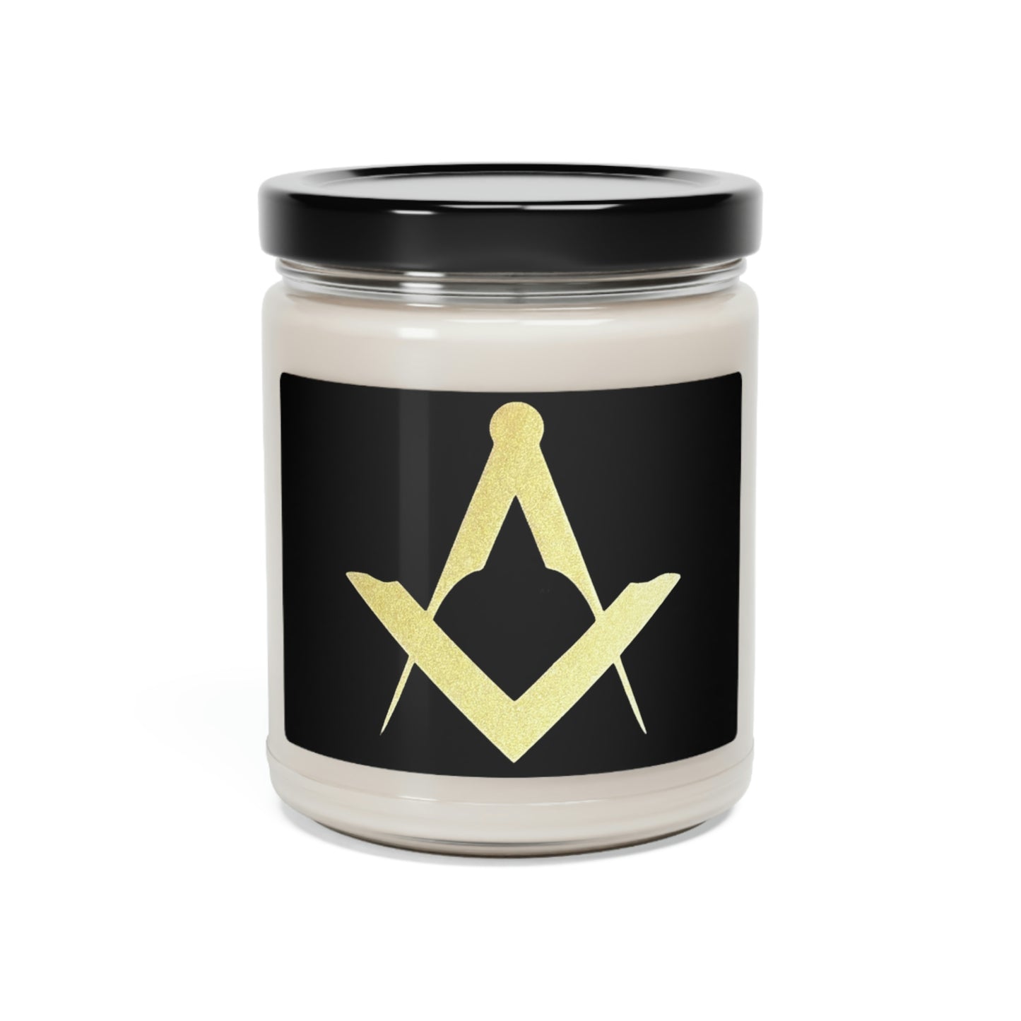 Euro Square and Compasses Scented Soy Candle, 9oz