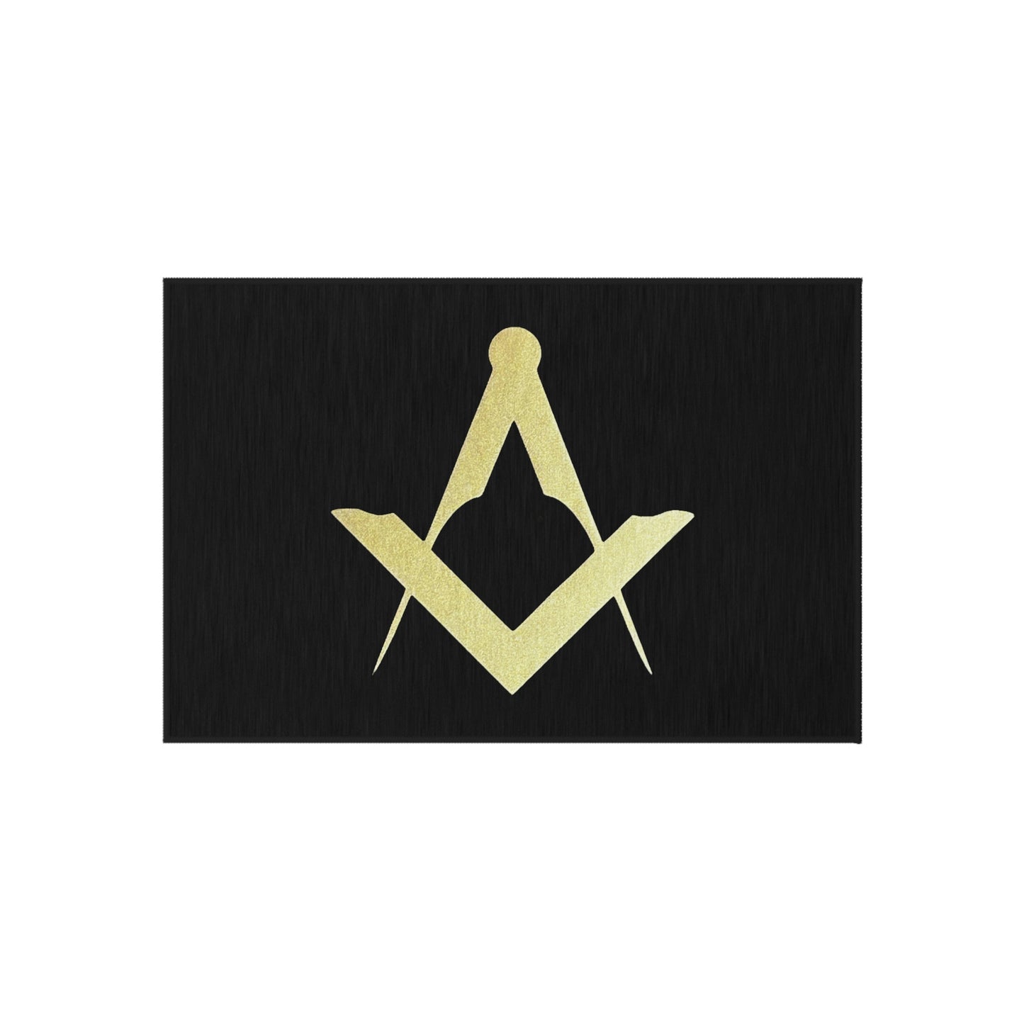 Euro Square and Compasses Outdoor Rug