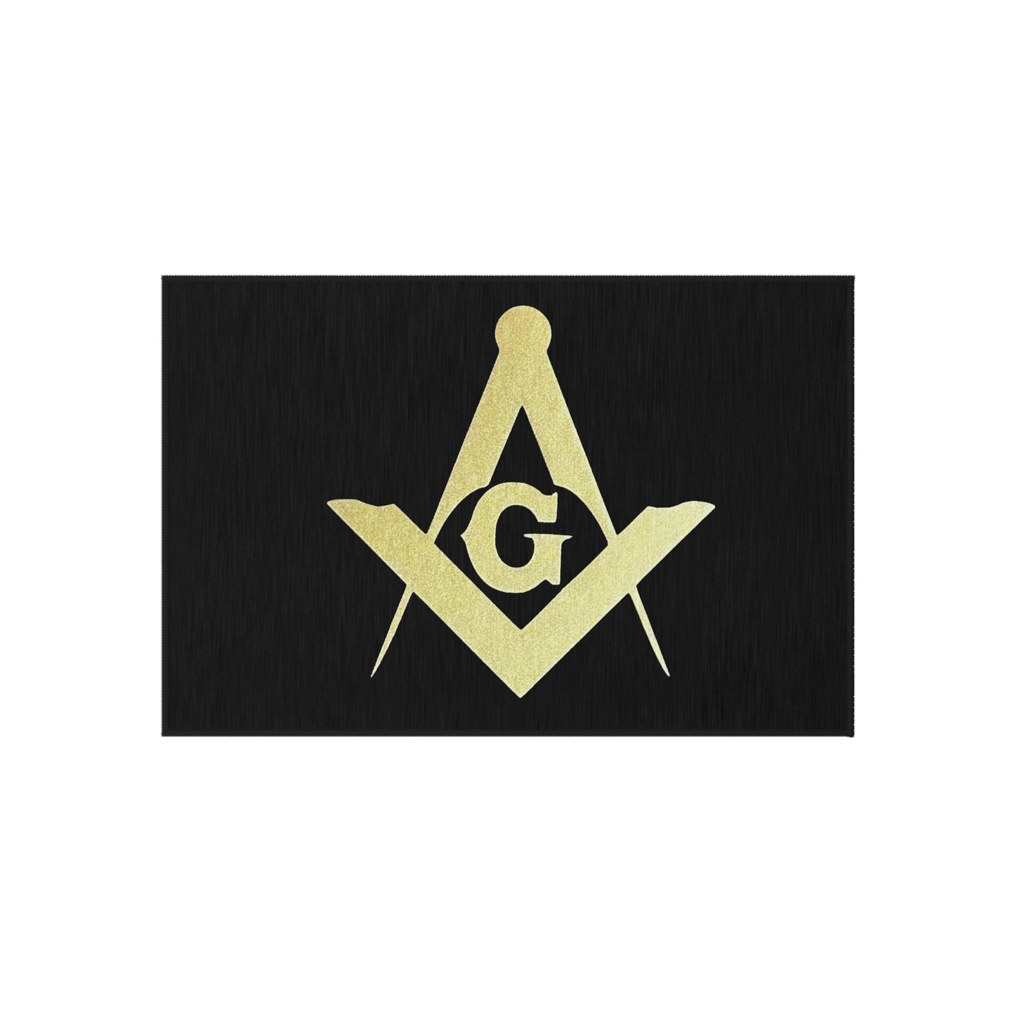 Square and Compasses Outdoor Rug