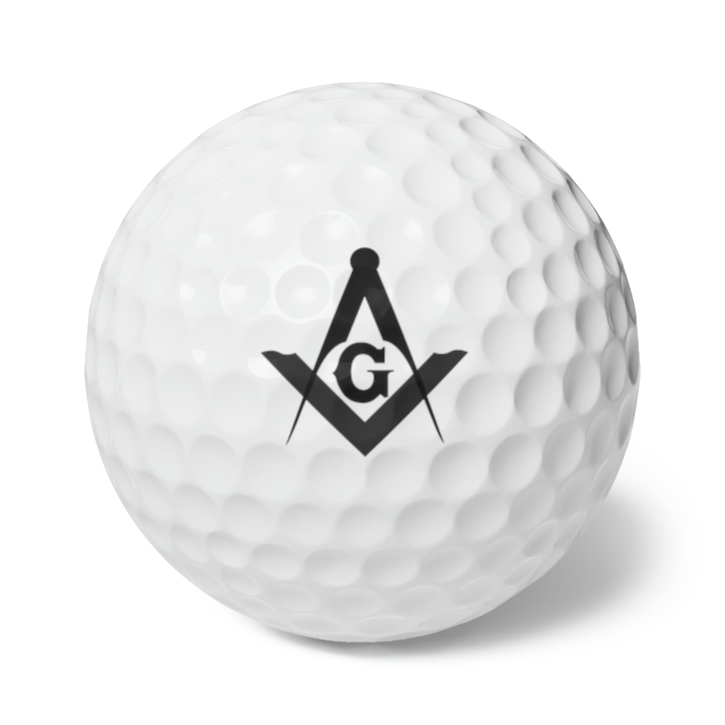 Square and Compasses Golf Balls, 6pcs