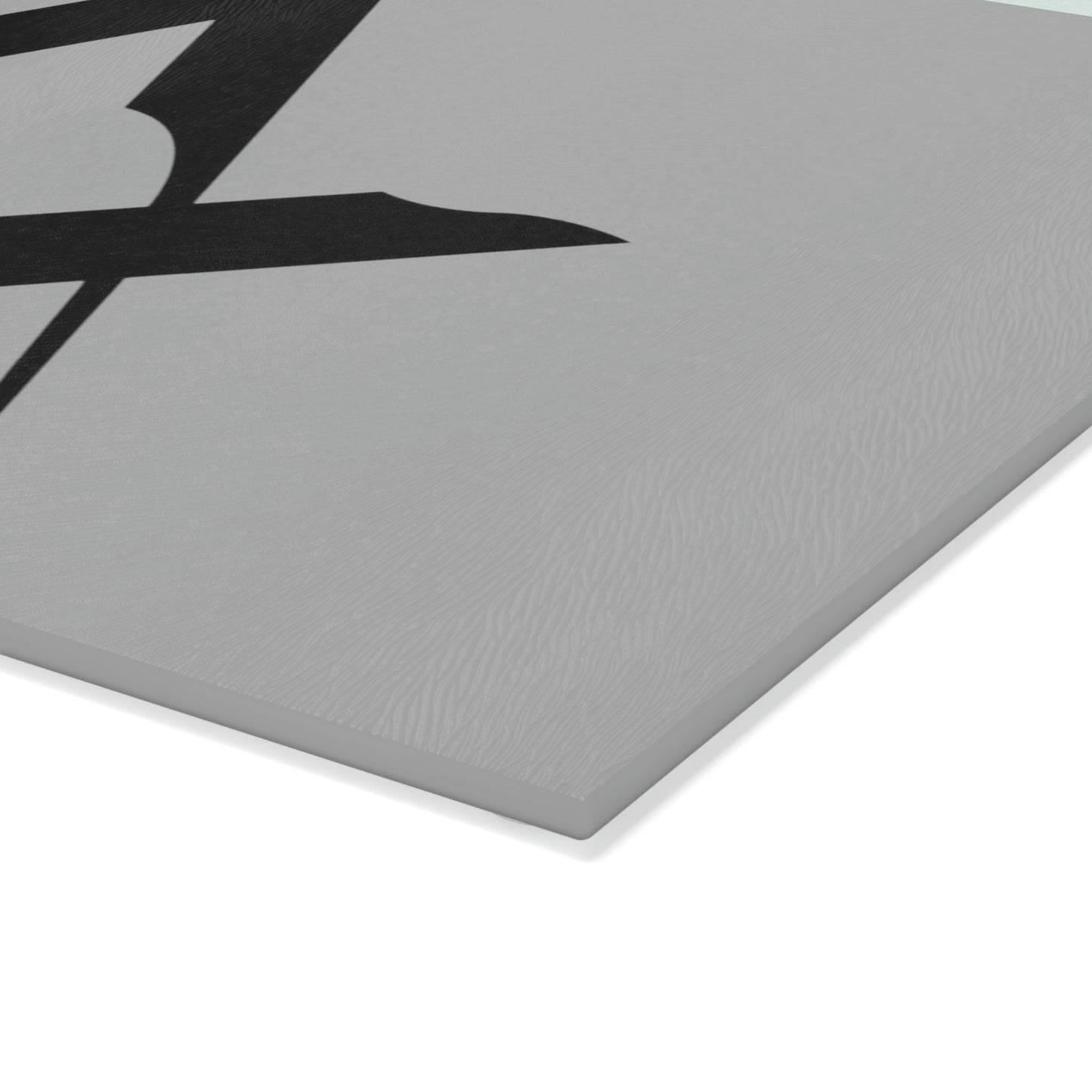 Euro Square and Compasses Glass Cutting Board