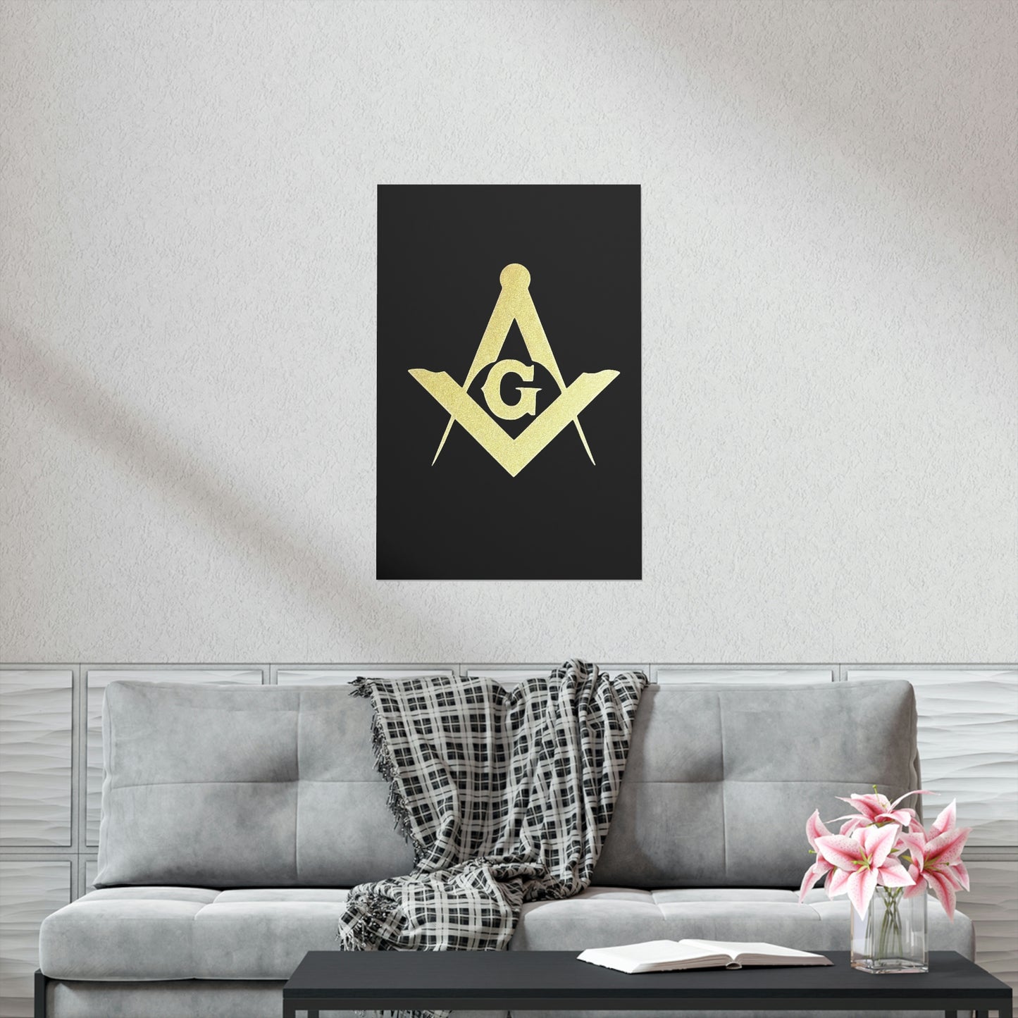 Square and Compasses Premium Matte Vertical Posters