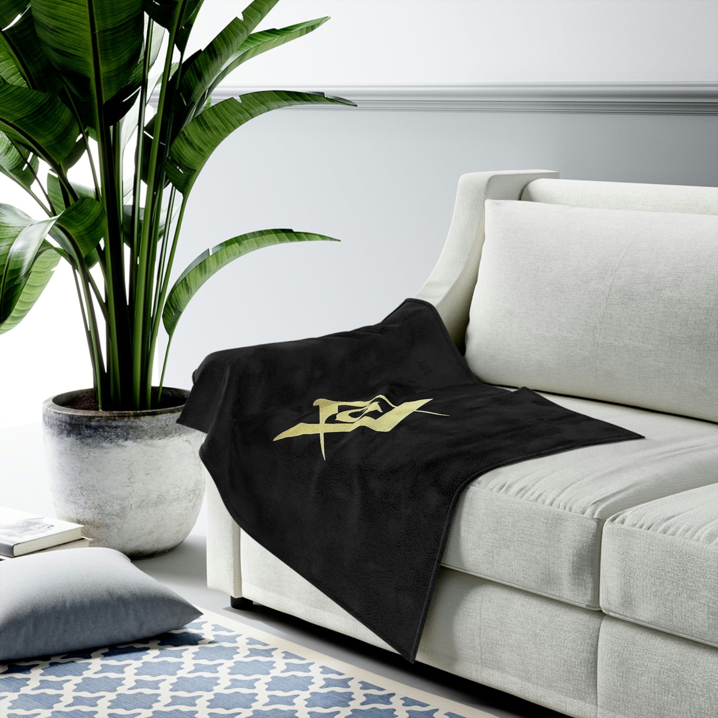 Square and Compasses Plush Blanket