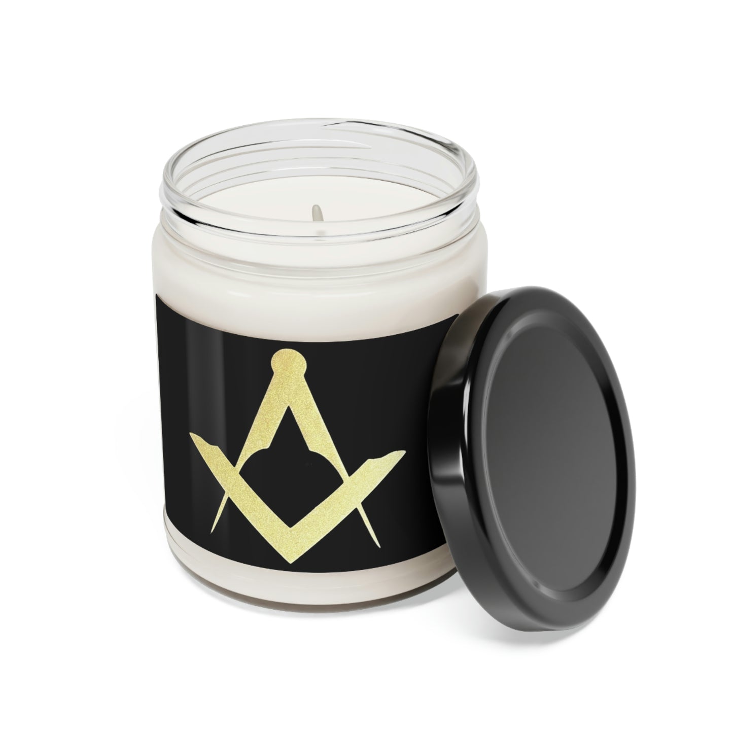 Euro Square and Compasses Scented Soy Candle, 9oz