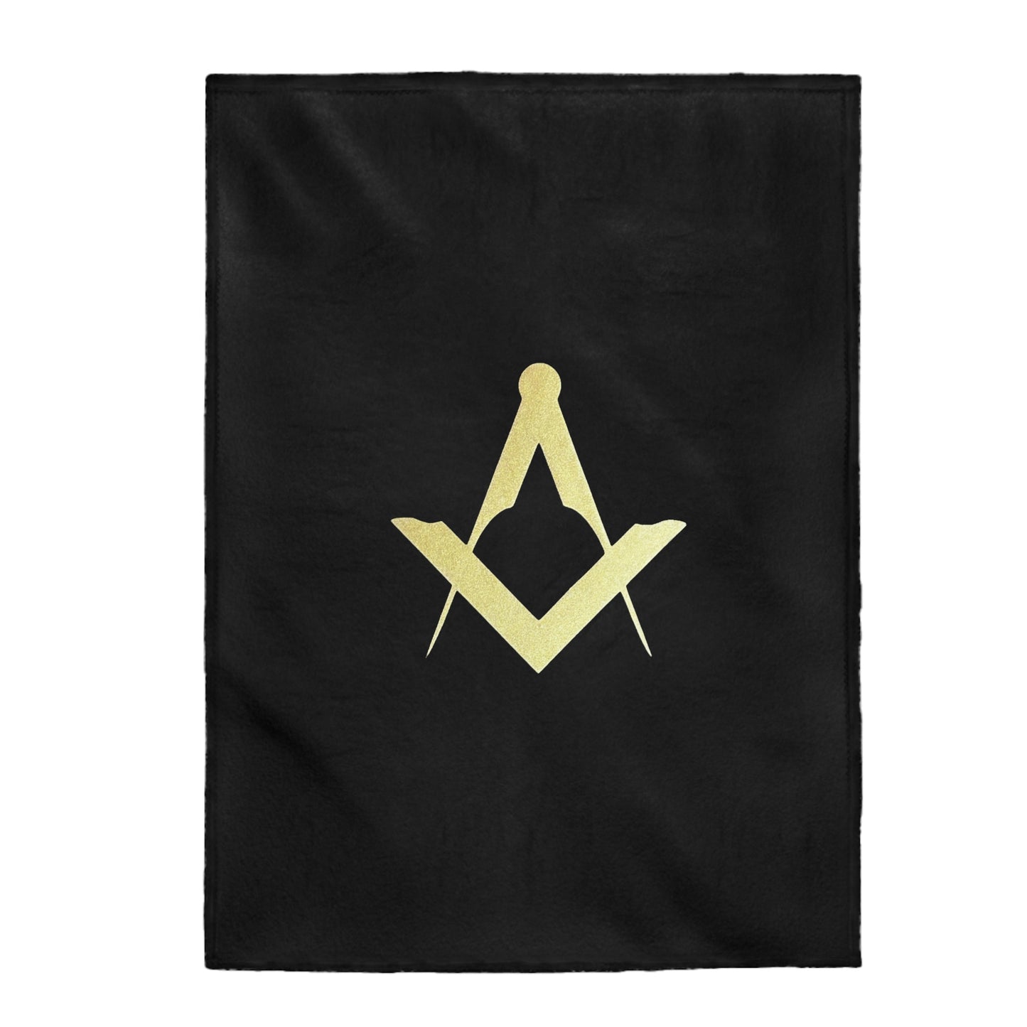 Euro Square and Compasses Plush Blanket